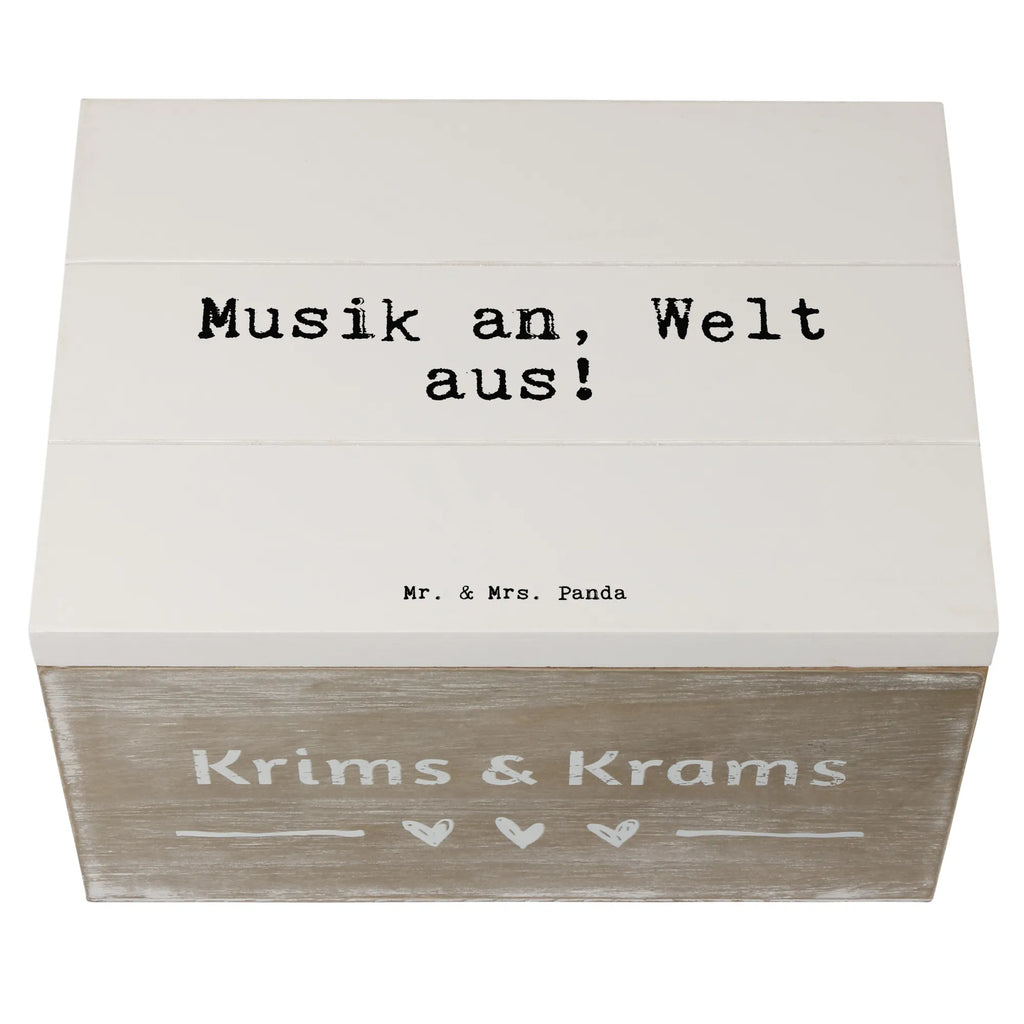 Holzkiste Sprüche und Zitate Musik an, Welt aus! Holzkiste, Kiste, Schatzkiste, Truhe, Schatulle, XXL, Erinnerungsbox, Erinnerungskiste, Dekokiste, Aufbewahrungsbox, Geschenkbox, Geschenkdose, Spruch, Sprüche, lustige Sprüche, Weisheiten, Zitate, Spruch Geschenke, Spruch Sprüche Weisheiten Zitate Lustig Weisheit Worte