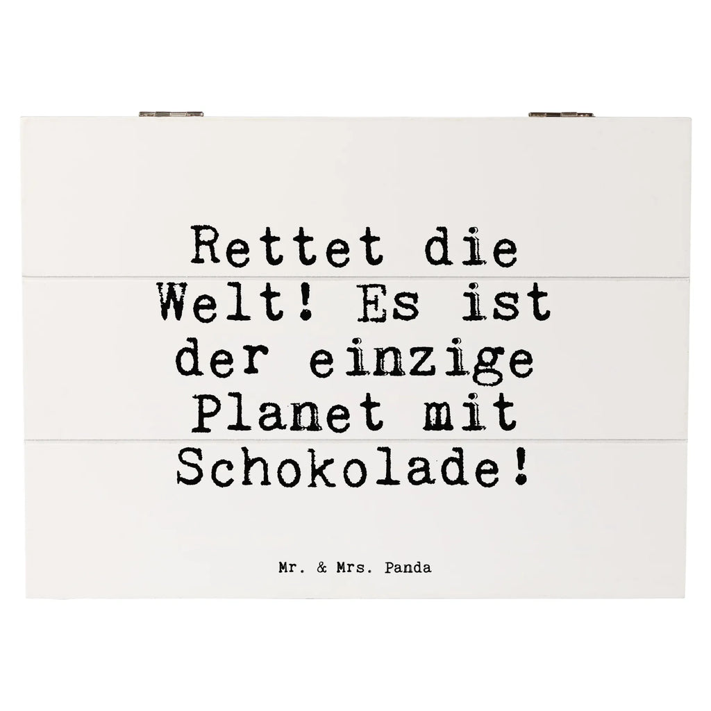 Holzkiste Sprüche und Zitate Rettet die Welt! Es ist der einzige Planet mit Schokolade! Holzkiste, Kiste, Schatzkiste, Truhe, Schatulle, XXL, Erinnerungsbox, Erinnerungskiste, Dekokiste, Aufbewahrungsbox, Geschenkbox, Geschenkdose, Spruch, Sprüche, lustige Sprüche, Weisheiten, Zitate, Spruch Geschenke, Spruch Sprüche Weisheiten Zitate Lustig Weisheit Worte