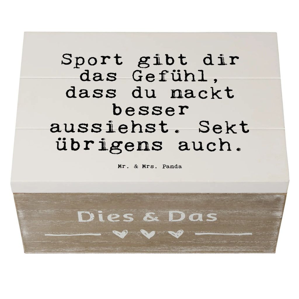 Holzkiste Sprüche und Zitate Sport gibt dir das Gefühl, dass du nackt besser aussiehst. Sekt übrigens auch. Holzkiste, Kiste, Schatzkiste, Truhe, Schatulle, XXL, Erinnerungsbox, Erinnerungskiste, Dekokiste, Aufbewahrungsbox, Geschenkbox, Geschenkdose, Spruch, Sprüche, lustige Sprüche, Weisheiten, Zitate, Spruch Geschenke, Spruch Sprüche Weisheiten Zitate Lustig Weisheit Worte