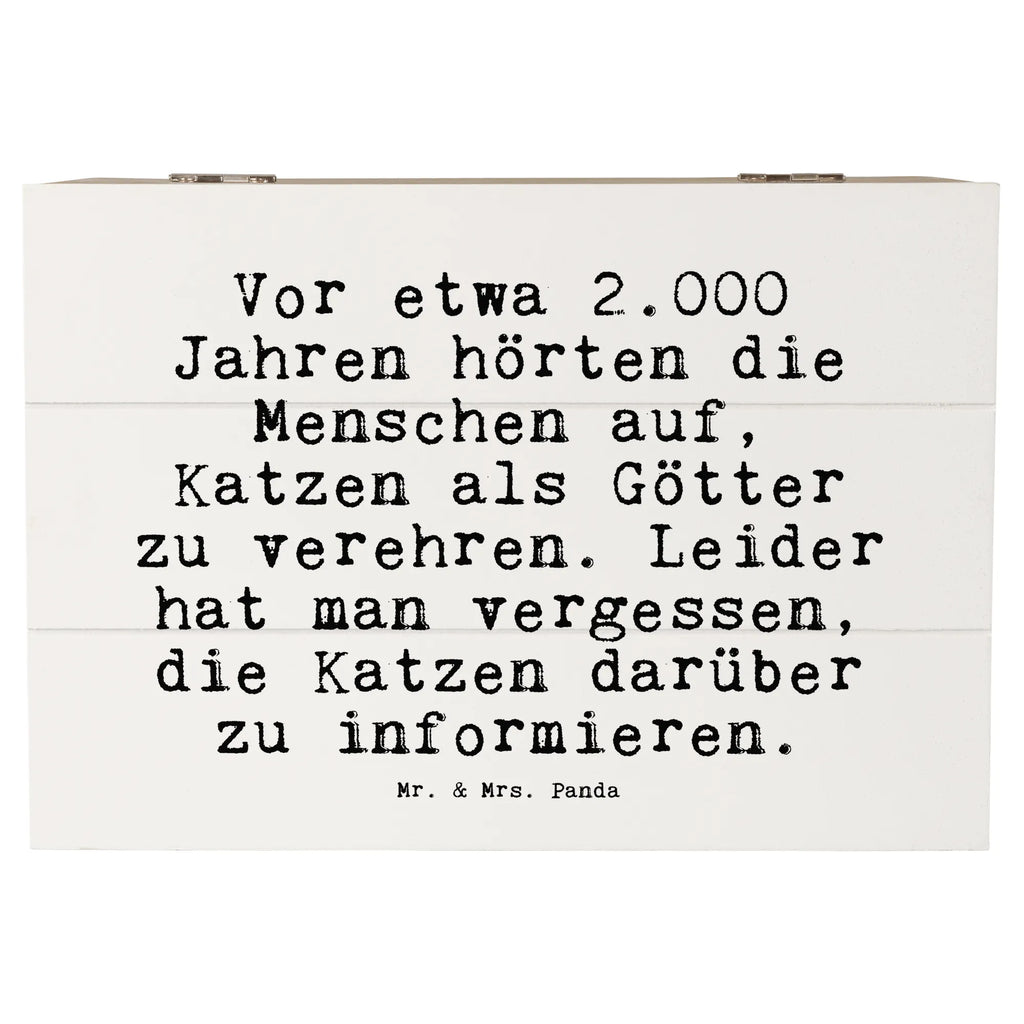 Holzkiste Sprüche und Zitate Vor etwa 2.000 Jahren hörten die Menschen auf, Katzen als Götter zu verehren. Leider hat man vergessen, die Katzen darüber zu informieren. Holzkiste, Kiste, Schatzkiste, Truhe, Schatulle, XXL, Erinnerungsbox, Erinnerungskiste, Dekokiste, Aufbewahrungsbox, Geschenkbox, Geschenkdose, Spruch, Sprüche, lustige Sprüche, Weisheiten, Zitate, Spruch Geschenke, Spruch Sprüche Weisheiten Zitate Lustig Weisheit Worte