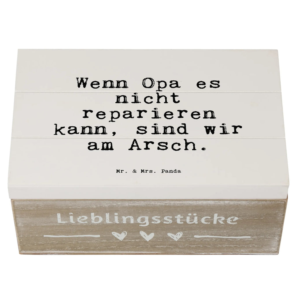 Holzkiste Sprüche und Zitate Wenn Opa es nicht reparieren kann, sind wir am Arsch. Holzkiste, Kiste, Schatzkiste, Truhe, Schatulle, XXL, Erinnerungsbox, Erinnerungskiste, Dekokiste, Aufbewahrungsbox, Geschenkbox, Geschenkdose, Spruch, Sprüche, lustige Sprüche, Weisheiten, Zitate, Spruch Geschenke, Spruch Sprüche Weisheiten Zitate Lustig Weisheit Worte