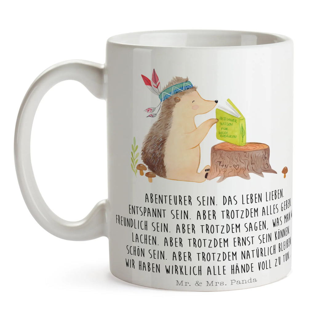 Tasse Igel Indianer Tasse, Kaffeetasse, Teetasse, Becher, Kaffeebecher, Teebecher, Keramiktasse, Porzellantasse, Büro Tasse, Geschenk Tasse, Tasse Sprüche, Tasse Motive, Kaffeetassen, Tasse bedrucken, Designer Tasse, Cappuccino Tassen, Schöne Teetassen, Waldtiere, Tiere, Igel, Indianer, Abenteuer, Lagerfeuer, Camping