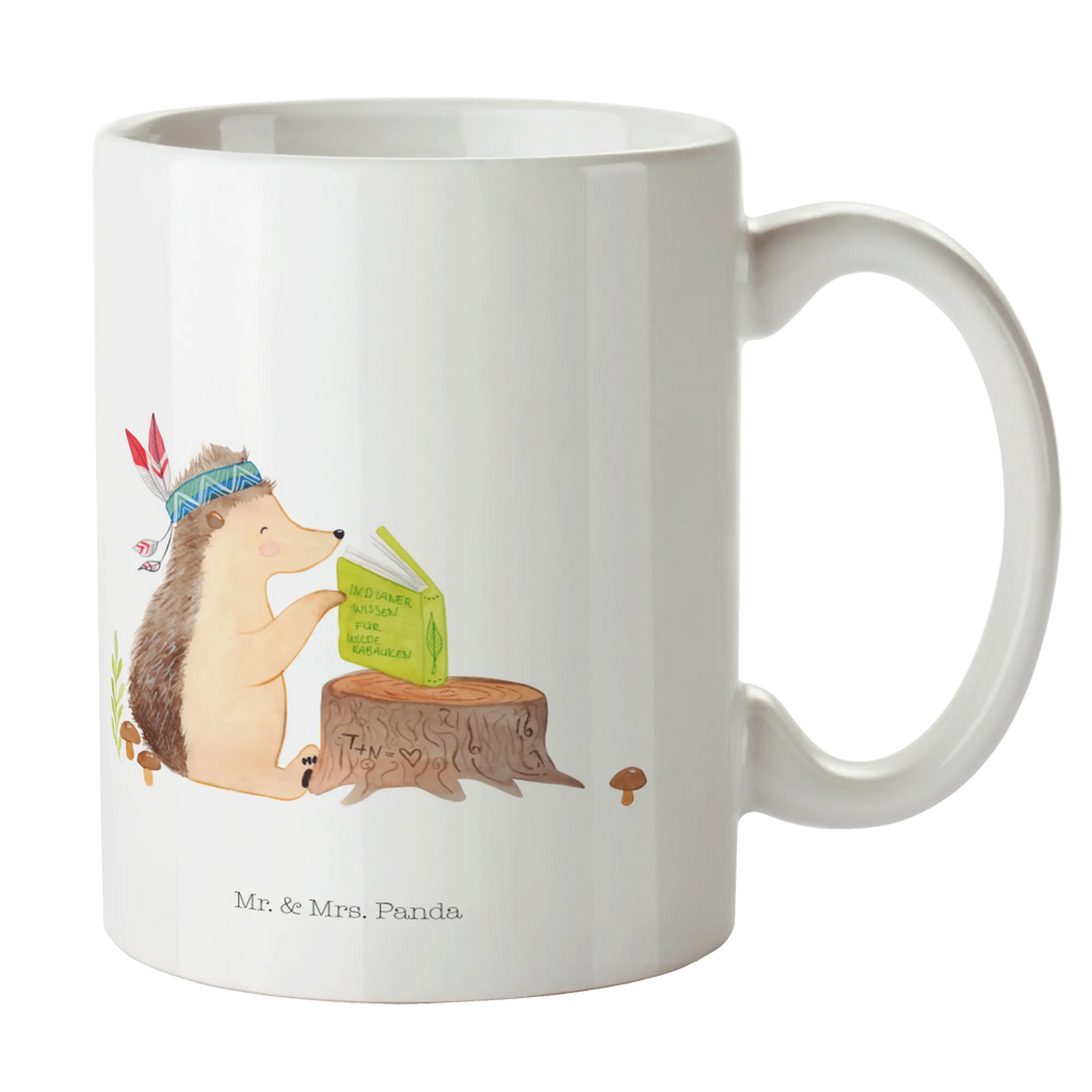 Tasse Igel Indianer Tasse, Kaffeetasse, Teetasse, Becher, Kaffeebecher, Teebecher, Keramiktasse, Porzellantasse, Büro Tasse, Geschenk Tasse, Tasse Sprüche, Tasse Motive, Kaffeetassen, Tasse bedrucken, Designer Tasse, Cappuccino Tassen, Schöne Teetassen, Waldtiere, Tiere, Igel, Indianer, Abenteuer, Lagerfeuer, Camping