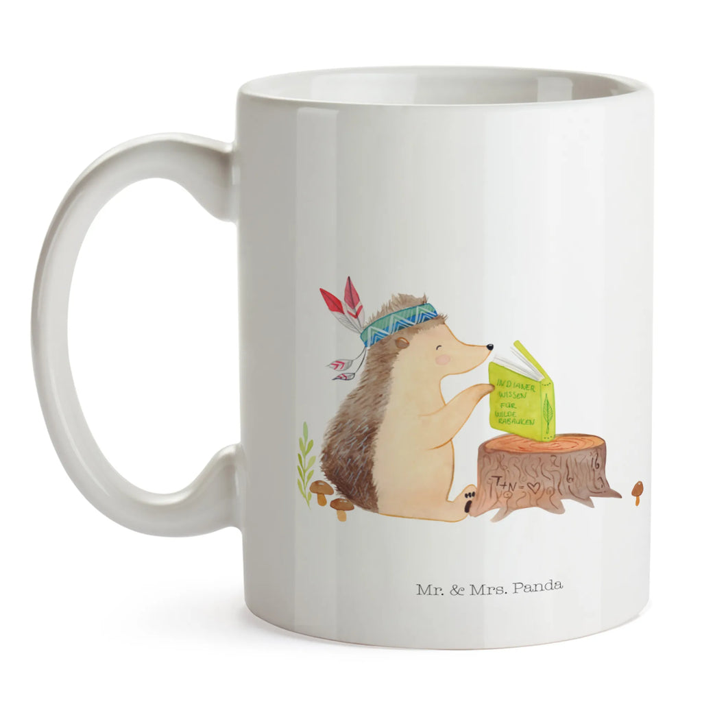 Tasse Igel Indianer Tasse, Kaffeetasse, Teetasse, Becher, Kaffeebecher, Teebecher, Keramiktasse, Porzellantasse, Büro Tasse, Geschenk Tasse, Tasse Sprüche, Tasse Motive, Kaffeetassen, Tasse bedrucken, Designer Tasse, Cappuccino Tassen, Schöne Teetassen, Waldtiere, Tiere, Igel, Indianer, Abenteuer, Lagerfeuer, Camping