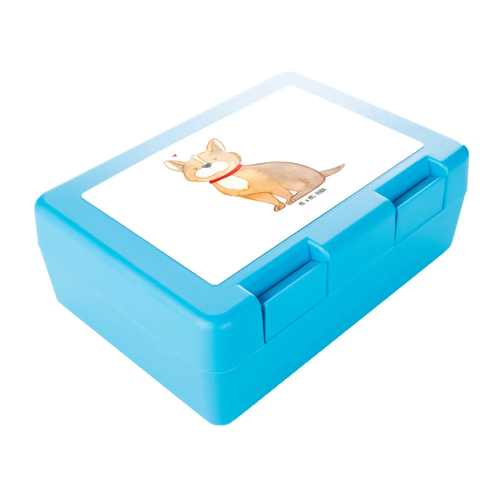 Brotdose Hundeglück Brotbox, Snackbox, Lunch box, Butterbrotdose, Brotzeitbox, Hund, Hundemotiv, Haustier, Hunderasse, Tierliebhaber, Hundebesitzer, Sprüche, Corgie, Hundeliebe, Spruch, Hundemama, Liebe