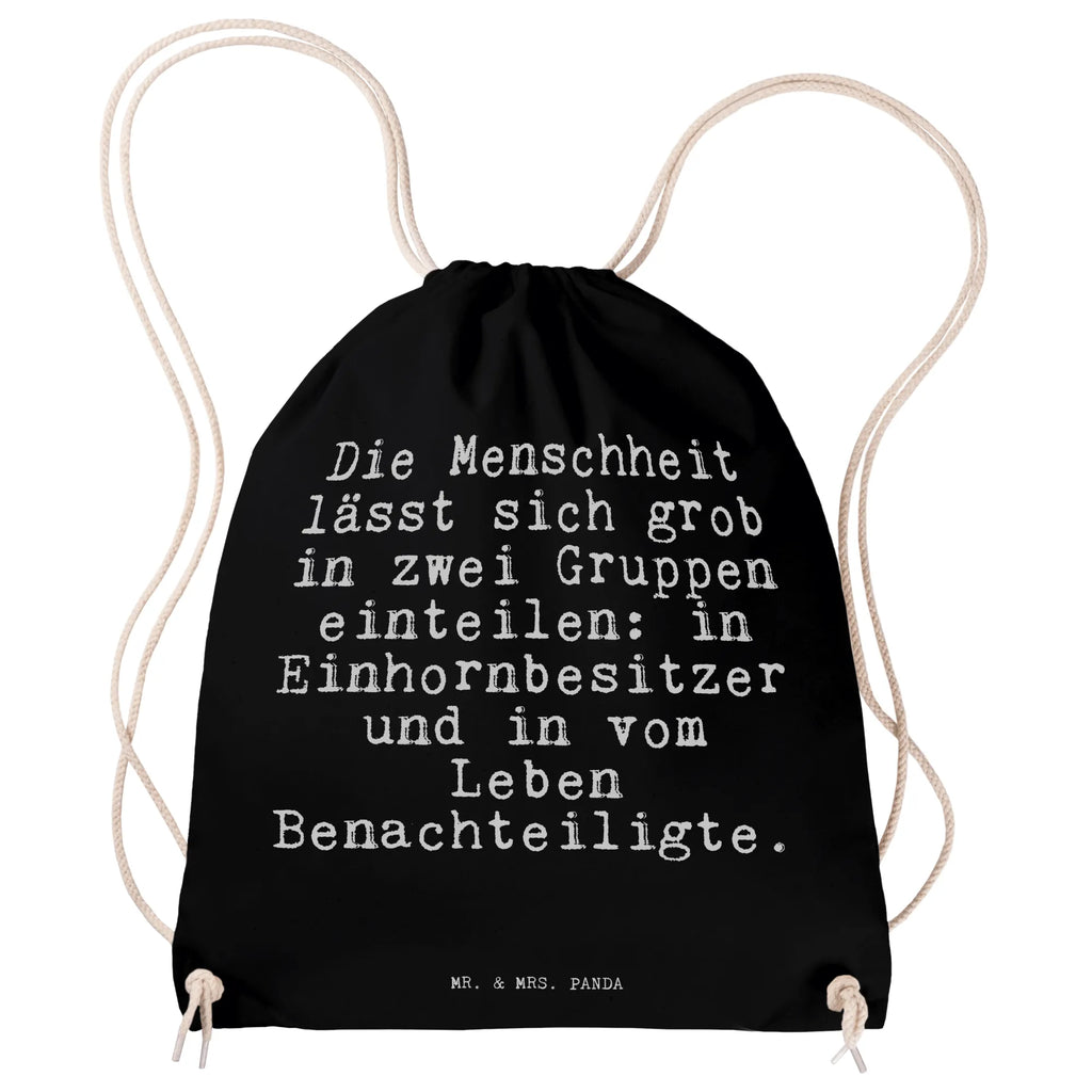 Sportbeutel Die Menschheit lässt sich... Sportbeutel, Turnbeutel, Beutel, Sporttasche, Tasche, Stoffbeutel, Sportbeutel Kinder, Gymsack, Beutel Rucksack, Kleine Sporttasche, Sportzubehör, Turnbeutel Baumwolle, Spruch, Sprüche, lustige Sprüche, Weisheiten, Zitate, Spruch Geschenke, Spruch Sprüche Weisheiten Zitate Lustig Weisheit Worte