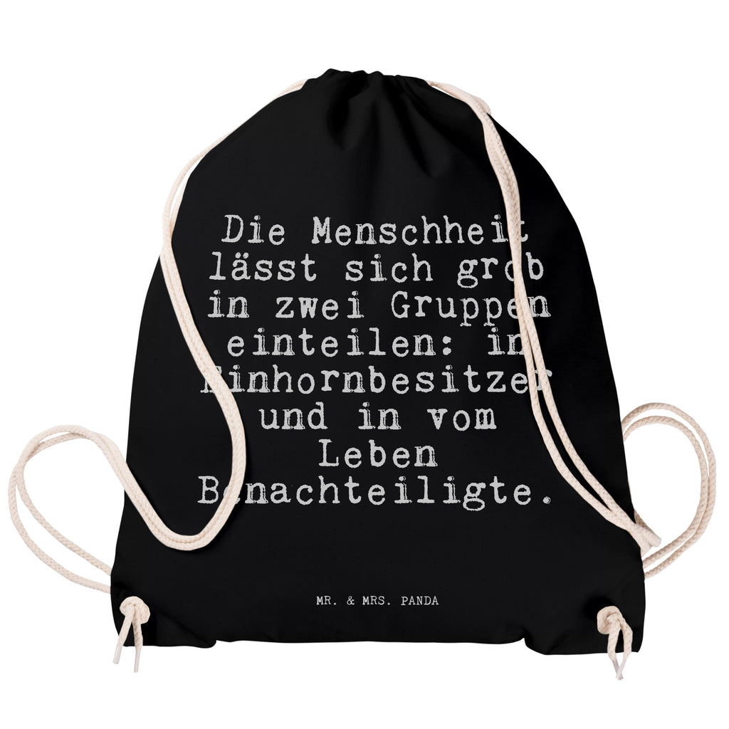 Sportbeutel Die Menschheit lässt sich... Sportbeutel, Turnbeutel, Beutel, Sporttasche, Tasche, Stoffbeutel, Sportbeutel Kinder, Gymsack, Beutel Rucksack, Kleine Sporttasche, Sportzubehör, Turnbeutel Baumwolle, Spruch, Sprüche, lustige Sprüche, Weisheiten, Zitate, Spruch Geschenke, Spruch Sprüche Weisheiten Zitate Lustig Weisheit Worte