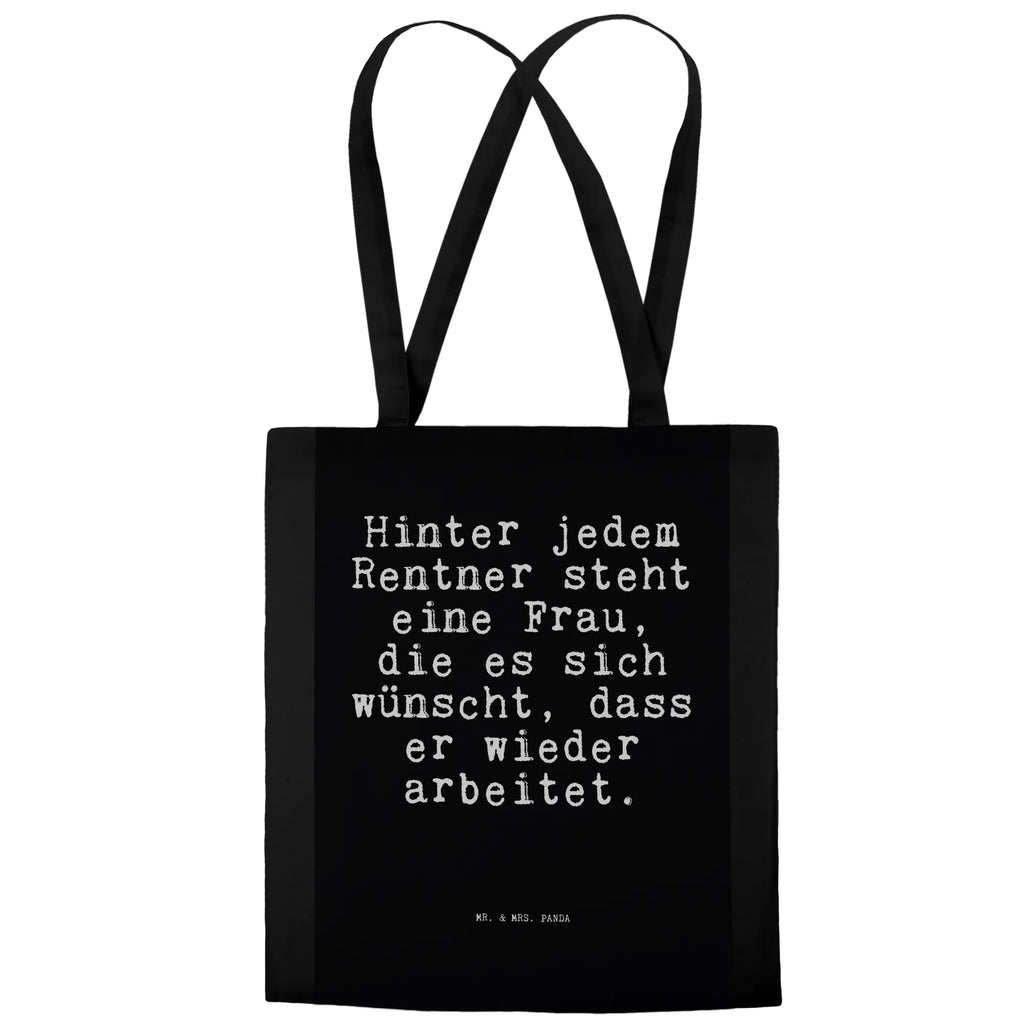 Tragetasche Hinter jedem Rentner steht... Beuteltasche, Beutel, Einkaufstasche, Jutebeutel, Stoffbeutel, Tasche, Shopper, Umhängetasche, Strandtasche, Schultertasche, Stofftasche, Tragetasche, Badetasche, Jutetasche, Einkaufstüte, Laptoptasche, Spruch, Sprüche, lustige Sprüche, Weisheiten, Zitate, Spruch Geschenke, Spruch Sprüche Weisheiten Zitate Lustig Weisheit Worte