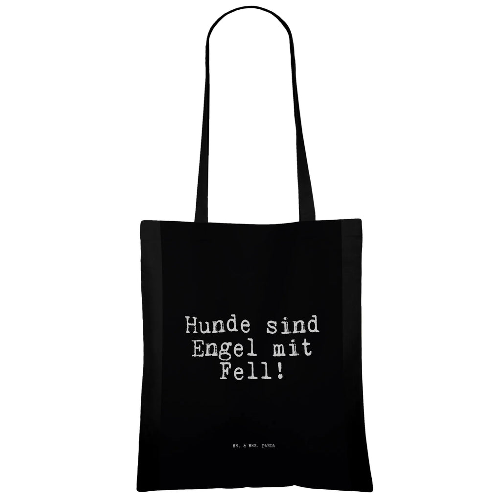 Tragetasche Hunde sind Engel mit... Beuteltasche, Beutel, Einkaufstasche, Jutebeutel, Stoffbeutel, Tasche, Shopper, Umhängetasche, Strandtasche, Schultertasche, Stofftasche, Tragetasche, Badetasche, Jutetasche, Einkaufstüte, Laptoptasche, Spruch, Sprüche, lustige Sprüche, Weisheiten, Zitate, Spruch Geschenke, Spruch Sprüche Weisheiten Zitate Lustig Weisheit Worte