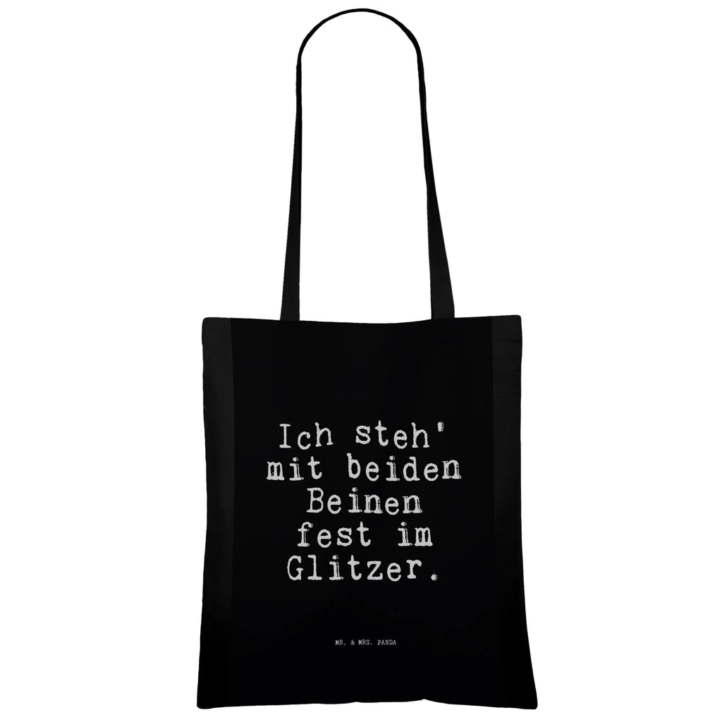 Tragetasche Ich steh' mit beiden... Beuteltasche, Beutel, Einkaufstasche, Jutebeutel, Stoffbeutel, Tasche, Shopper, Umhängetasche, Strandtasche, Schultertasche, Stofftasche, Tragetasche, Badetasche, Jutetasche, Einkaufstüte, Laptoptasche, Spruch, Sprüche, lustige Sprüche, Weisheiten, Zitate, Spruch Geschenke, Spruch Sprüche Weisheiten Zitate Lustig Weisheit Worte