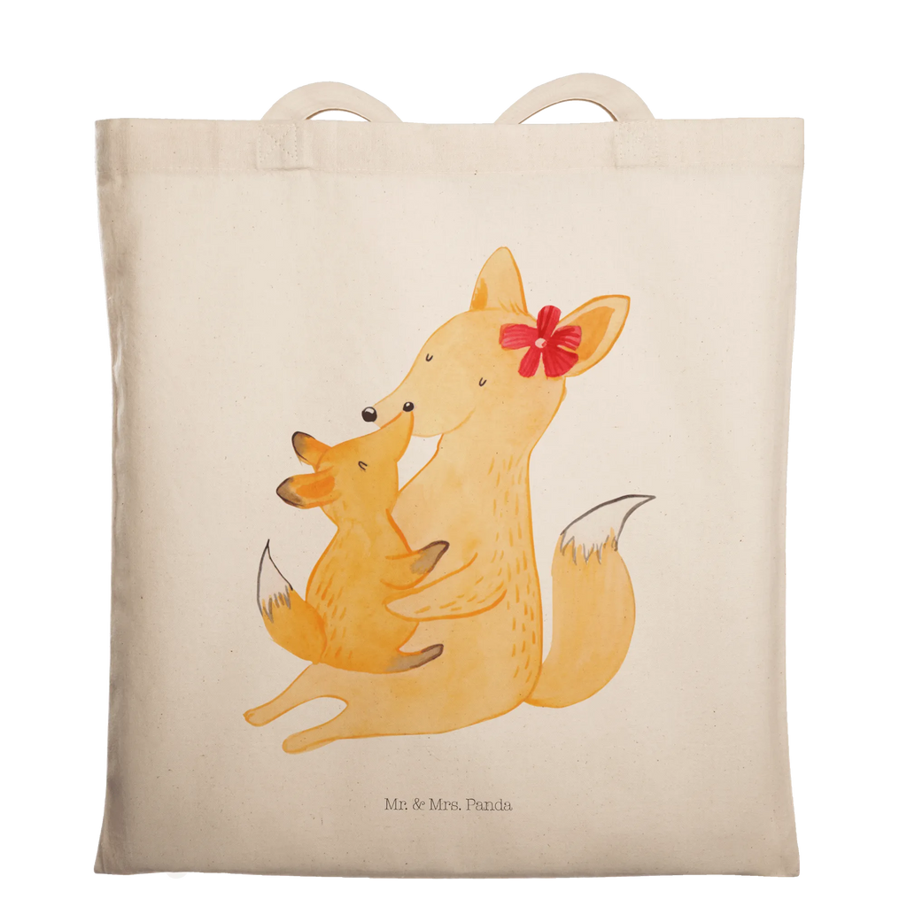 Tragetasche Fuchs Mama & Kind Beuteltasche, Beutel, Einkaufstasche, Jutebeutel, Stoffbeutel, Tasche, Shopper, Umhängetasche, Strandtasche, Schultertasche, Stofftasche, Tragetasche, Badetasche, Jutetasche, Einkaufstüte, Laptoptasche, Familie, Vatertag, Muttertag, Bruder, Schwester, Mama, Papa, Oma, Opa, Mutter, Tochter, Lieblingstochter, Beste Tochter, Geschenk