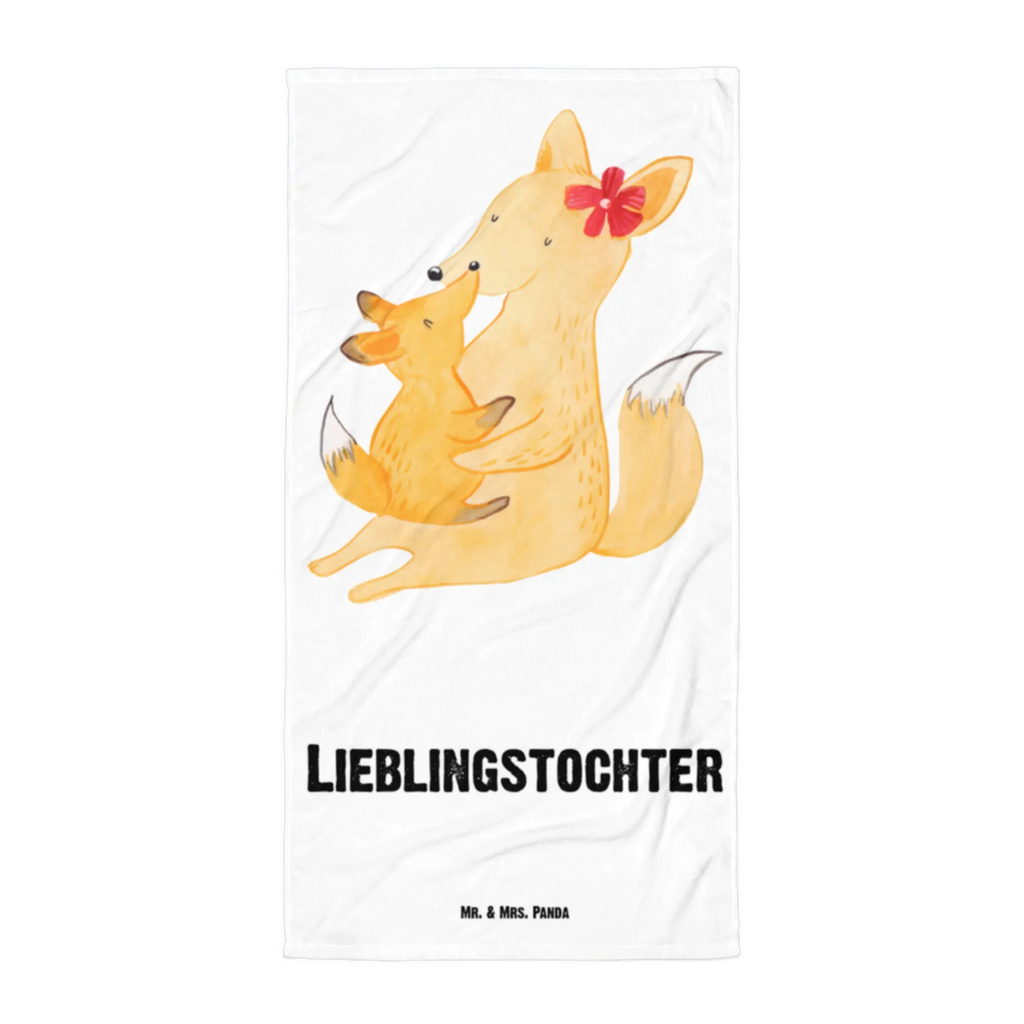 XL Badehandtuch Fuchs Mama & Kind Handtuch, Badetuch, Duschtuch, Strandtuch, Saunatuch, Familie, Vatertag, Muttertag, Bruder, Schwester, Mama, Papa, Oma, Opa, Mutter, Tochter, Lieblingstochter, Beste Tochter, Geschenk