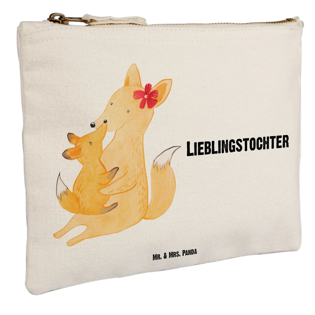 Schminktasche Fuchs Mama & Kind Schminktasche, Kosmetiktasche, Kosmetikbeutel, Stiftemäppchen, Etui, Federmappe, Makeup, XXL, Schminketui, Kosmetiketui, Schlamperetui, Familie, Vatertag, Muttertag, Bruder, Schwester, Mama, Papa, Oma, Opa, Mutter, Tochter, Lieblingstochter, Beste Tochter, Geschenk