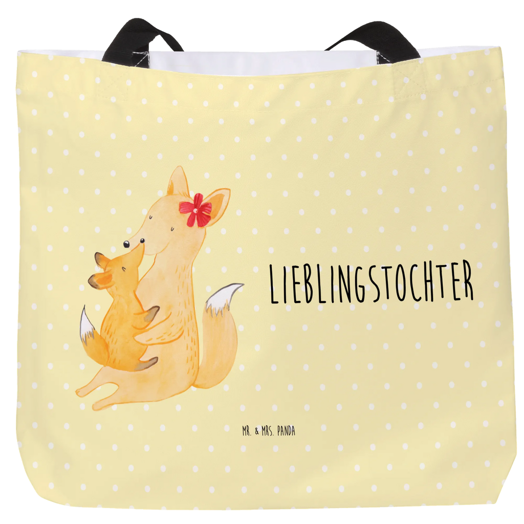 Shopper Fuchs Mama & Kind Beutel, Einkaufstasche, Tasche, Strandtasche, Einkaufsbeutel, Shopper, Schultasche, Freizeittasche, Tragebeutel, Schulbeutel, Alltagstasche, Familie, Vatertag, Muttertag, Bruder, Schwester, Mama, Papa, Oma, Opa, Mutter, Tochter, Lieblingstochter, Beste Tochter, Geschenk