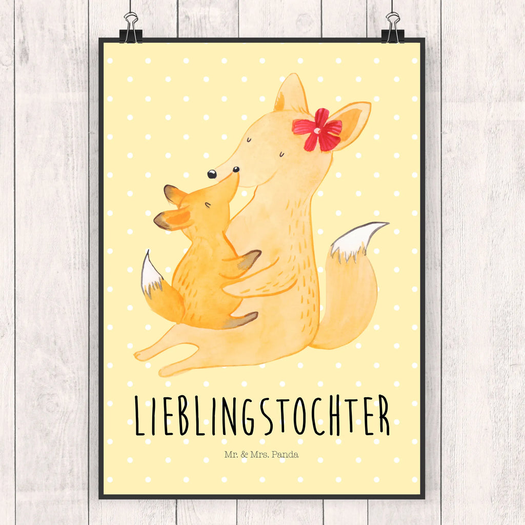 Poster Fuchs Mama & Kind Poster, Wandposter, Bild, Wanddeko, Küchenposter, Kinderposter, Wanddeko Bild, Raumdekoration, Wanddekoration, Handgemaltes Poster, Mr. & Mrs. Panda Poster, Designposter, Kunstdruck, Posterdruck, Familie, Vatertag, Muttertag, Bruder, Schwester, Mama, Papa, Oma, Opa, Mutter, Tochter, Lieblingstochter, Beste Tochter, Geschenk