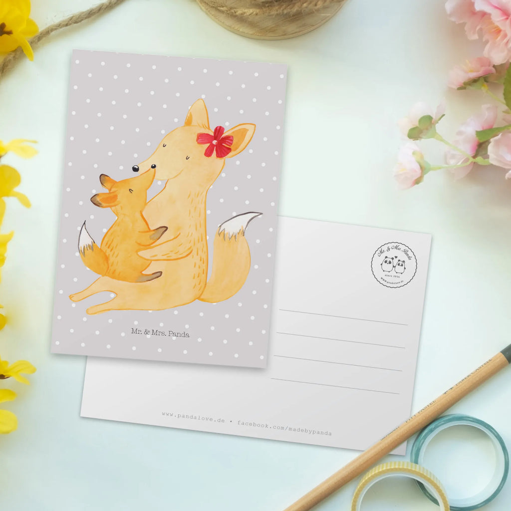 Postkarte Fuchs Mama Postkarte, Karte, Geschenkkarte, Grußkarte, Einladung, Ansichtskarte, Geburtstagskarte, Einladungskarte, Dankeskarte, Ansichtskarten, Einladung Geburtstag, Einladungskarten Geburtstag, Familie, Vatertag, Muttertag, Bruder, Schwester, Mama, Papa, Oma, Opa, Mutter, Tochter, Lieblingstochter, Beste Tochter, Geschenk