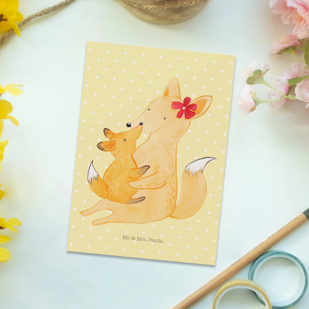 Postkarte Fuchs Mama Postkarte, Karte, Geschenkkarte, Grußkarte, Einladung, Ansichtskarte, Geburtstagskarte, Einladungskarte, Dankeskarte, Ansichtskarten, Einladung Geburtstag, Einladungskarten Geburtstag, Familie, Vatertag, Muttertag, Bruder, Schwester, Mama, Papa, Oma, Opa, Mutter, Tochter, Lieblingstochter, Beste Tochter, Geschenk