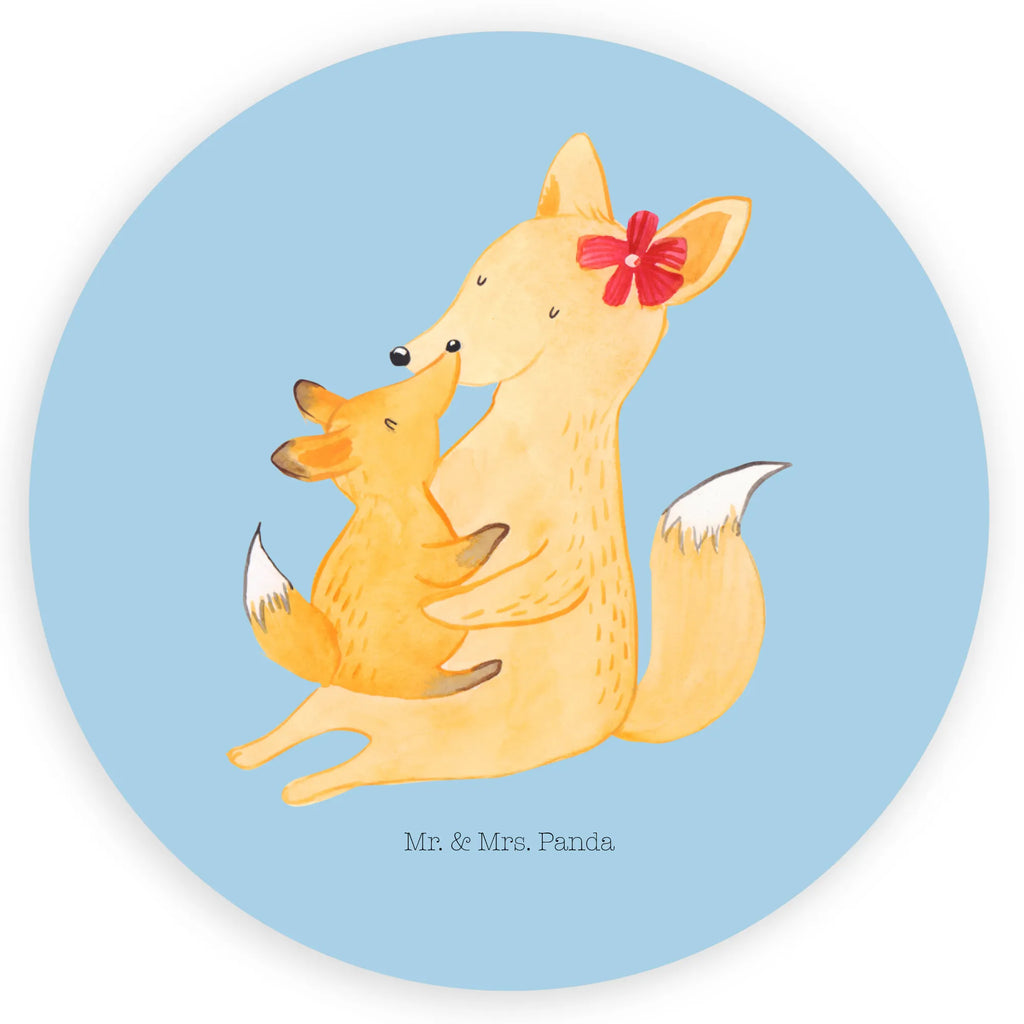 Rund Aufkleber Fuchs Mama & Kind Sticker, Aufkleber, Etikett, Kinder, rund, Familie, Vatertag, Muttertag, Bruder, Schwester, Mama, Papa, Oma, Opa, Mutter, Tochter, Lieblingstochter, Beste Tochter, Geschenk