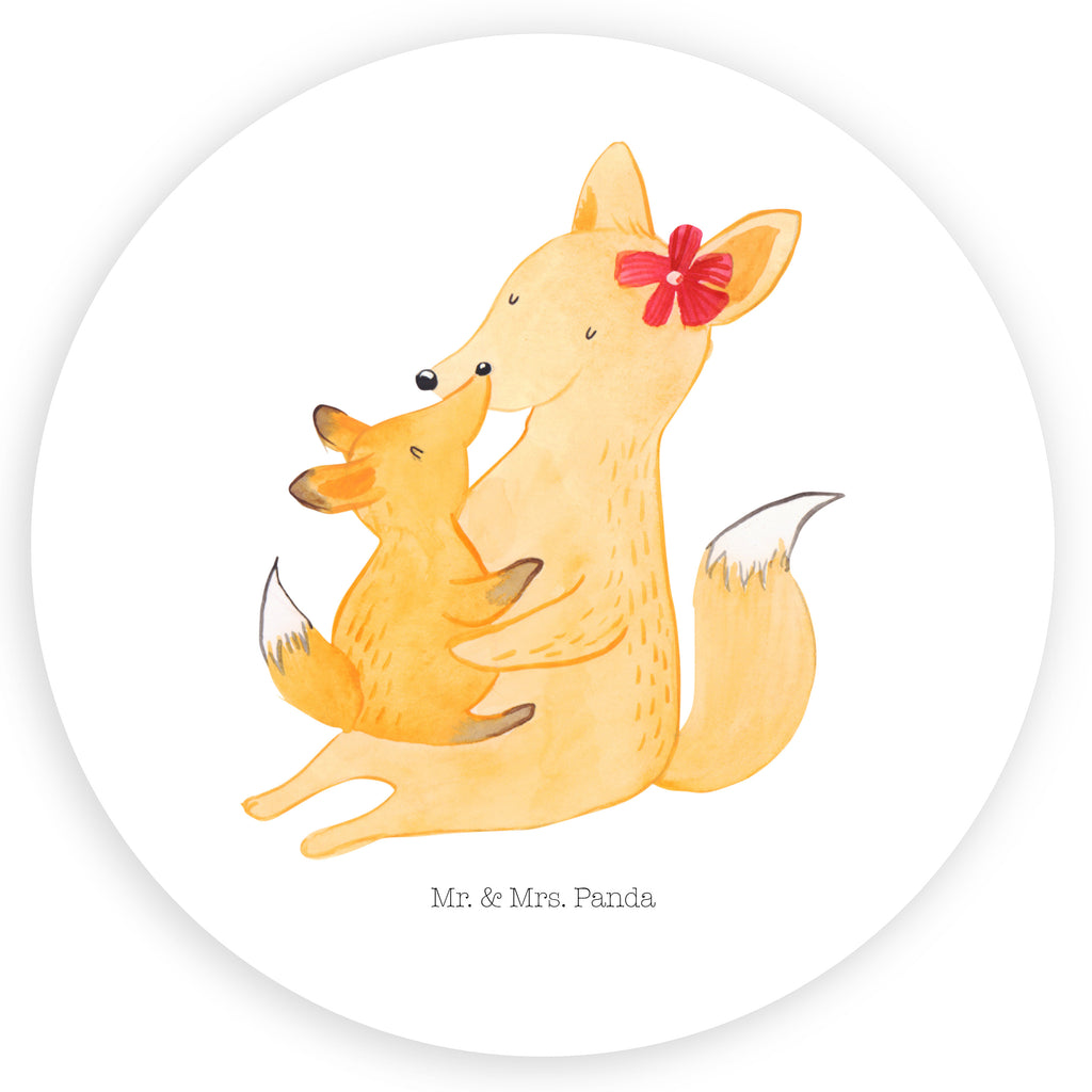 Rund Aufkleber Fuchs Mama & Kind Sticker, Aufkleber, Etikett, Kinder, rund, Familie, Vatertag, Muttertag, Bruder, Schwester, Mama, Papa, Oma, Opa, Mutter, Tochter, Lieblingstochter, Beste Tochter, Geschenk