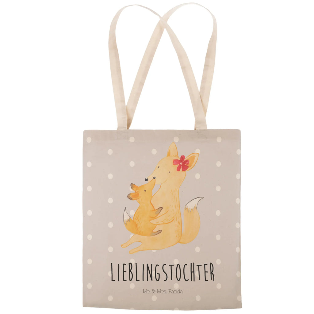 Einkaufstasche Fuchs Mama & Kind Tragetasche, Tasche, Beutel, Stofftasche, Baumwolltasche, Umhängetasche, Shopper, Einkaufstasche, Beuteltasche, Familie, Vatertag, Muttertag, Bruder, Schwester, Mama, Papa, Oma, Opa, Mutter, Tochter, Lieblingstochter, Beste Tochter, Geschenk