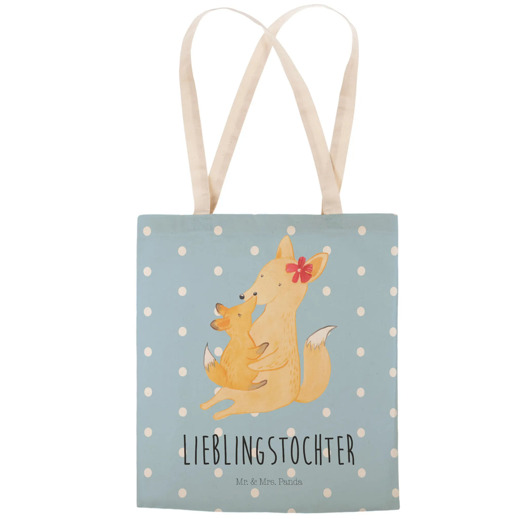 Einkaufstasche Fuchs Mama & Kind Tragetasche, Tasche, Beutel, Stofftasche, Baumwolltasche, Umhängetasche, Shopper, Einkaufstasche, Beuteltasche, Familie, Vatertag, Muttertag, Bruder, Schwester, Mama, Papa, Oma, Opa, Mutter, Tochter, Lieblingstochter, Beste Tochter, Geschenk