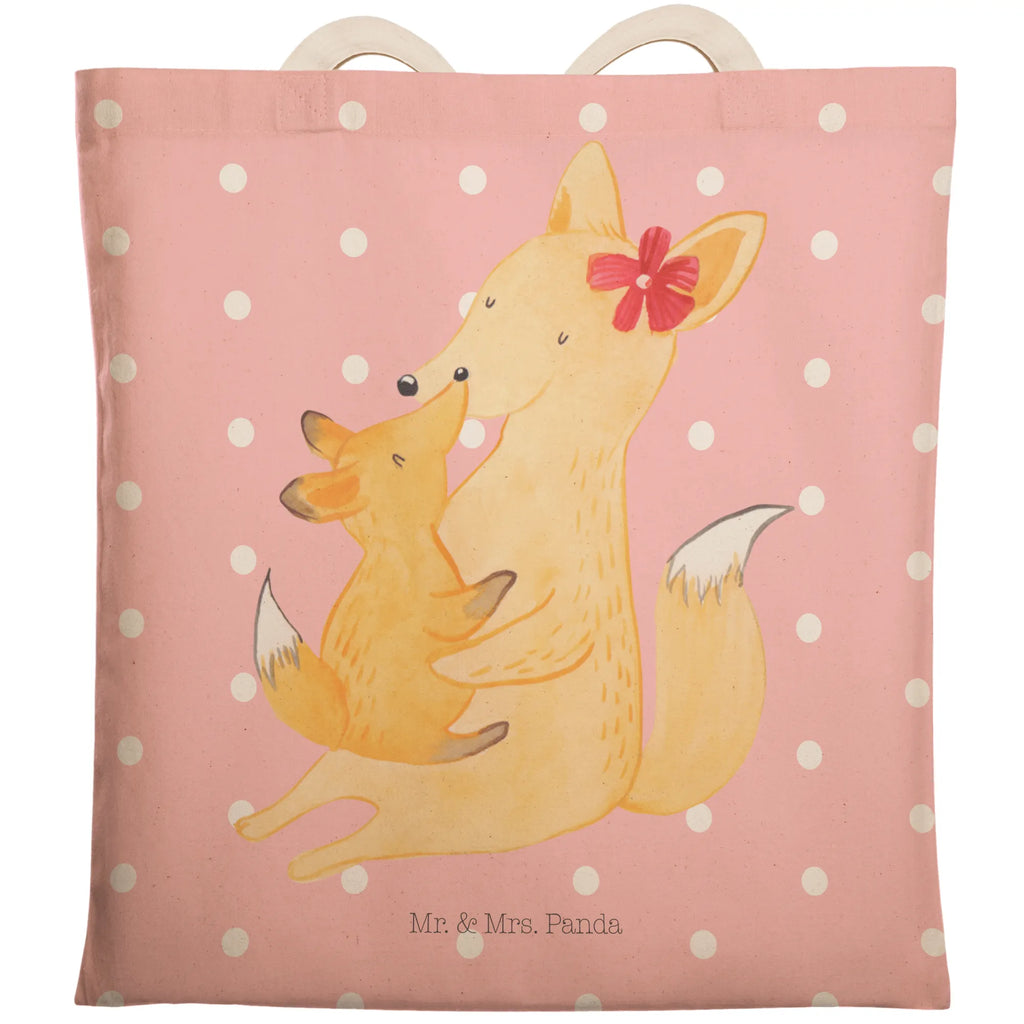 Einkaufstasche Fuchs Mama & Kind Tragetasche, Tasche, Beutel, Stofftasche, Baumwolltasche, Umhängetasche, Shopper, Einkaufstasche, Beuteltasche, Familie, Vatertag, Muttertag, Bruder, Schwester, Mama, Papa, Oma, Opa, Mutter, Tochter, Lieblingstochter, Beste Tochter, Geschenk