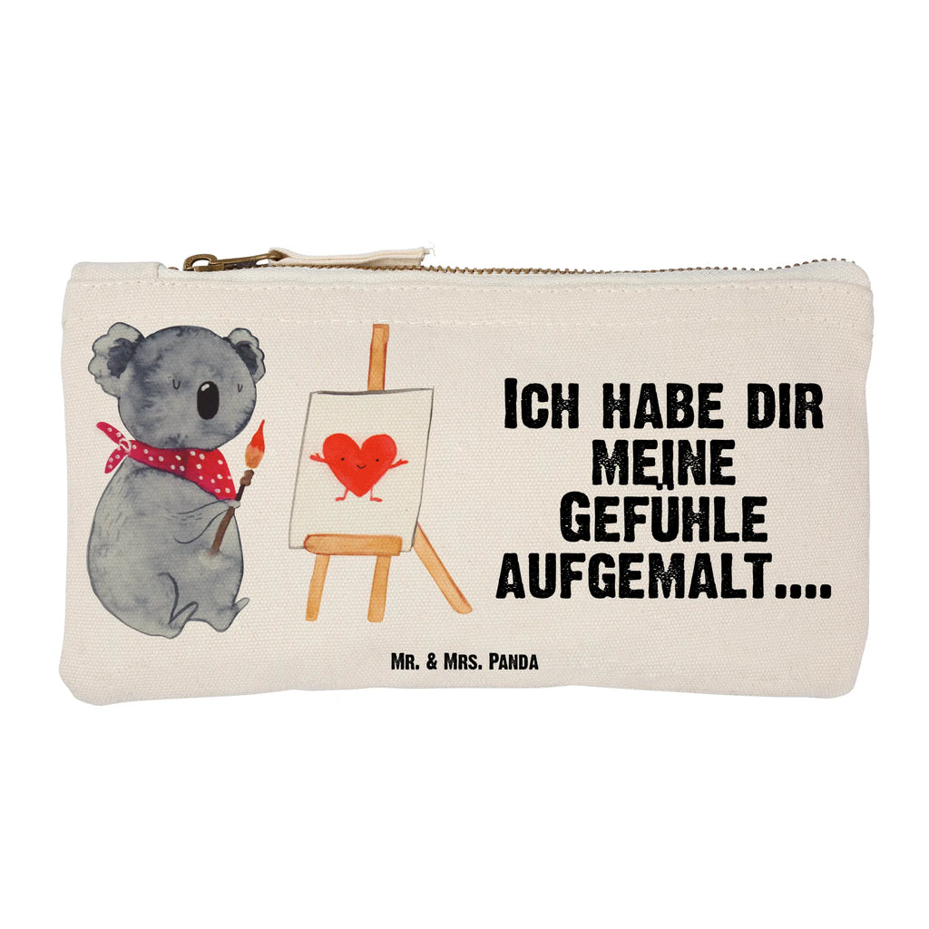 Schminktasche Koala Künstler Schminktasche, Kosmetiktasche, Kosmetikbeutel, Stiftemäppchen, Etui, Federmappe, Makeup, XXL, Schminketui, Kosmetiketui, Schlamperetui, Koala, Koalabär, Liebe, Liebensbeweis, Liebesgeschenk, Gefühle, Künstler, zeichnen