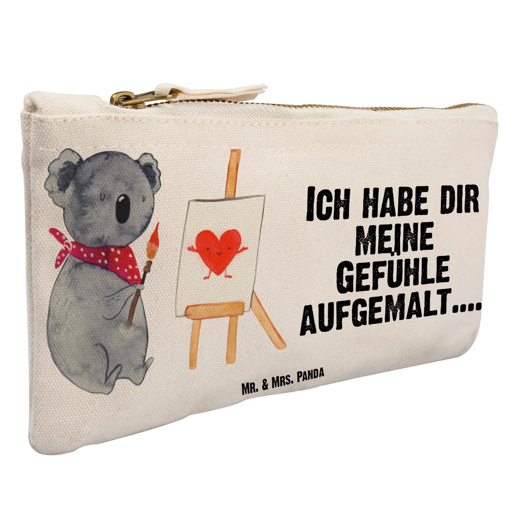 Schminktasche Koala Künstler Schminktasche, Kosmetiktasche, Kosmetikbeutel, Stiftemäppchen, Etui, Federmappe, Makeup, XXL, Schminketui, Kosmetiketui, Schlamperetui, Koala, Koalabär, Liebe, Liebensbeweis, Liebesgeschenk, Gefühle, Künstler, zeichnen