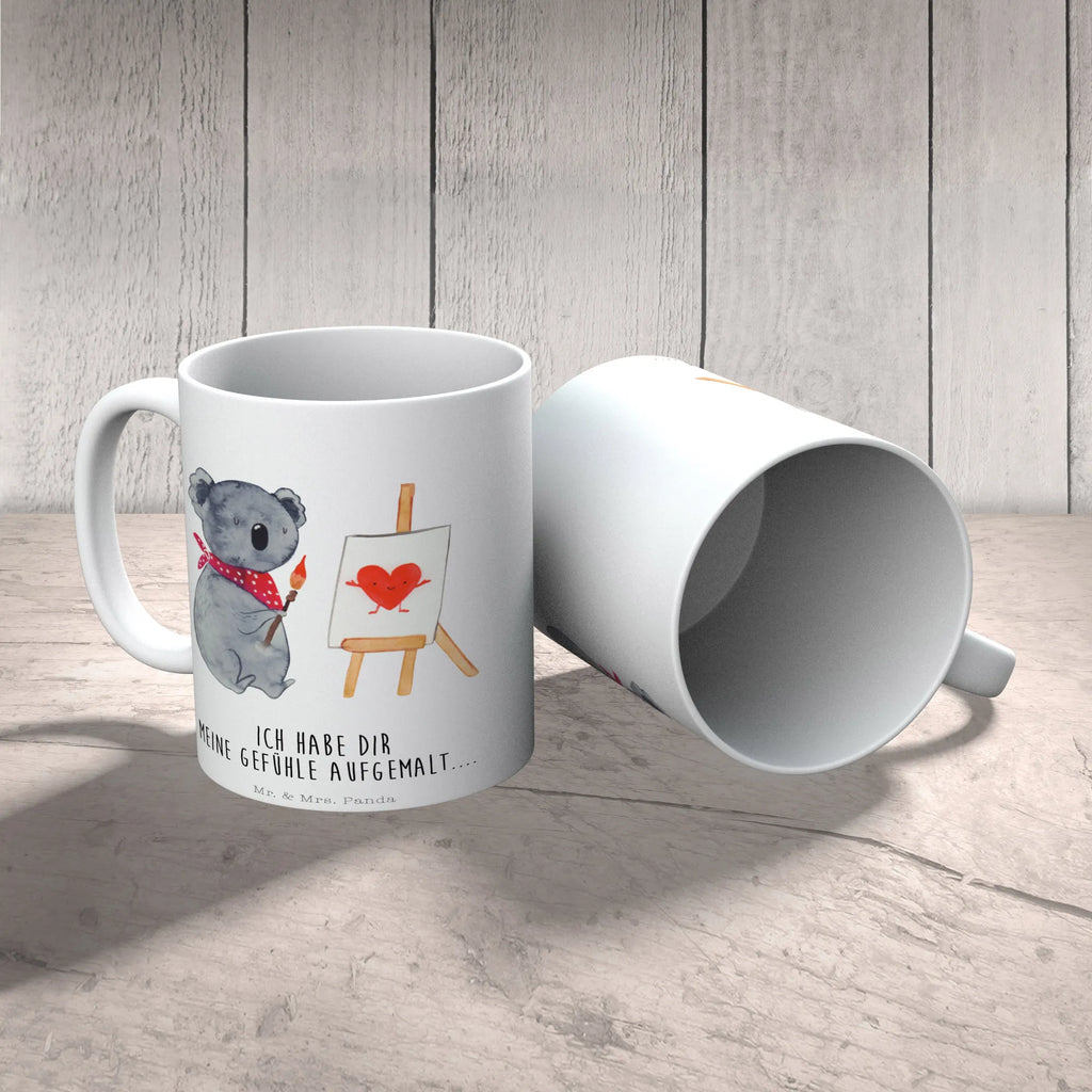 Tasse Koala Künstler Tasse, Kaffeetasse, Teetasse, Becher, Kaffeebecher, Teebecher, Keramiktasse, Porzellantasse, Büro Tasse, Geschenk Tasse, Tasse Sprüche, Tasse Motive, Kaffeetassen, Tasse bedrucken, Designer Tasse, Cappuccino Tassen, Schöne Teetassen, Koala, Koalabär, Liebe, Liebensbeweis, Liebesgeschenk, Gefühle, Künstler, zeichnen