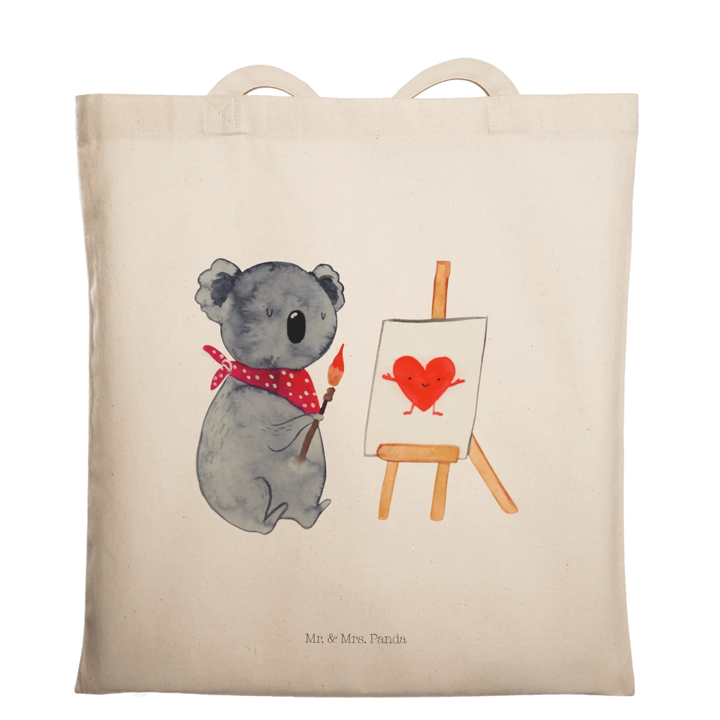 Tragetasche Koala Künstler Beuteltasche, Beutel, Einkaufstasche, Jutebeutel, Stoffbeutel, Tasche, Shopper, Umhängetasche, Strandtasche, Schultertasche, Stofftasche, Tragetasche, Badetasche, Jutetasche, Einkaufstüte, Laptoptasche, Koala, Koalabär, Liebe, Liebensbeweis, Liebesgeschenk, Gefühle, Künstler, zeichnen