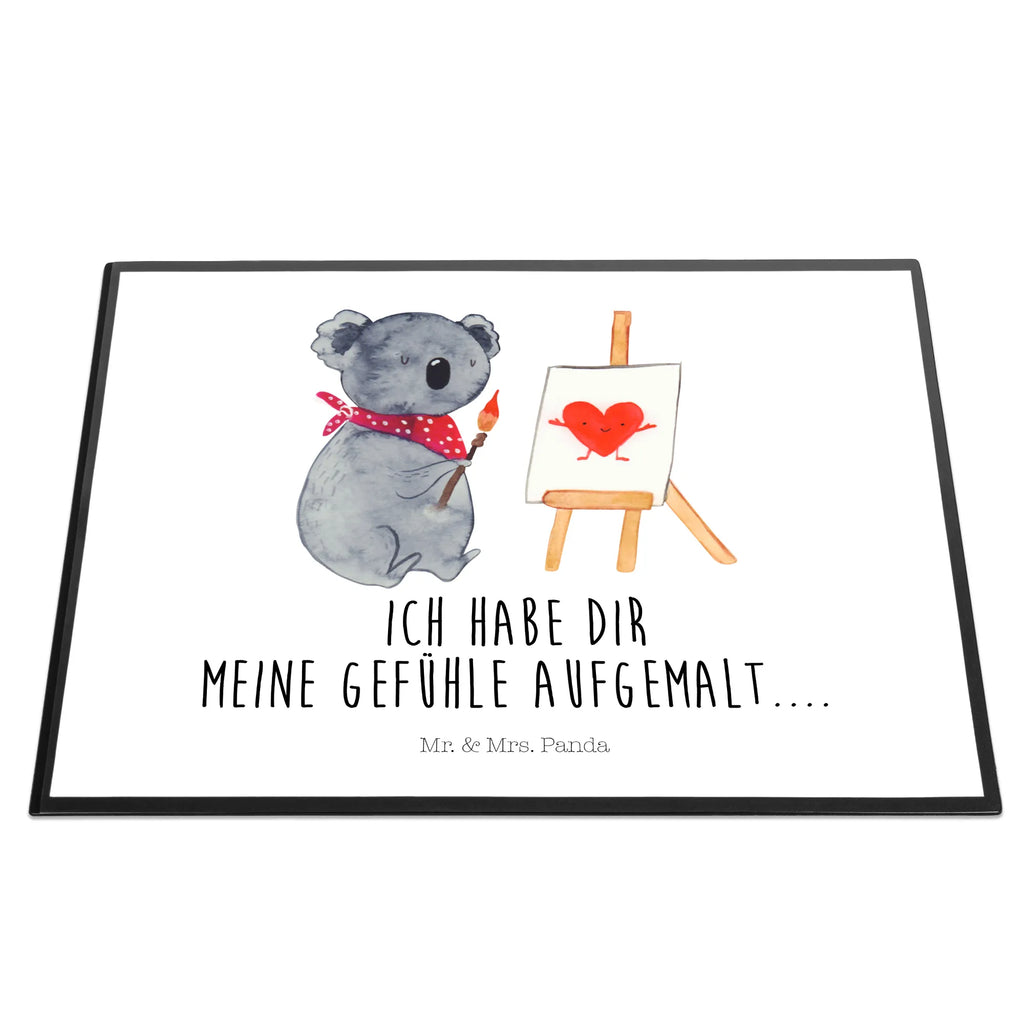 Schreibtischunterlage Koala Künstler Schreibunterlage, Schreibtischauflage, Bürobedarf, Büroartikel, Schreibwaren, Schreibtisch Unterlagen, Schreibtischunterlage Groß, Koala, Koalabär, Liebe, Liebensbeweis, Liebesgeschenk, Gefühle, Künstler, zeichnen