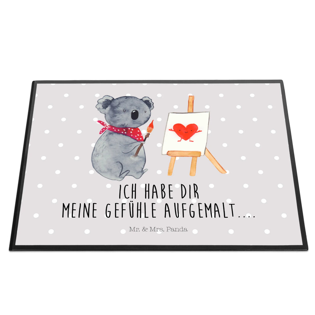 Schreibtischunterlage Koala Künstler Schreibunterlage, Schreibtischauflage, Bürobedarf, Büroartikel, Schreibwaren, Schreibtisch Unterlagen, Schreibtischunterlage Groß, Koala, Koalabär, Liebe, Liebensbeweis, Liebesgeschenk, Gefühle, Künstler, zeichnen