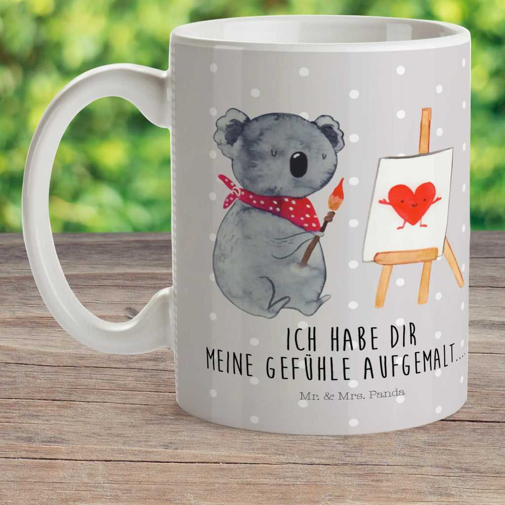 Kindertasse Koala Künstler Kindertasse, Kinder Tasse, Kunststoff Tasse, Kindergarten Tasse, Trinkbecher, Camping Becher, Kaffeetasse, Kunststoffbecher, Kindergartenbecher, Outdoorgeschirr, Kunststoffgeschirr, Reisebecher, Reisetasse, Kinderbecher, Bruchfeste Tasse, Bruchsichere Tasse, Plastik Tasse, Plastiktasse, Koala, Koalabär, Liebe, Liebensbeweis, Liebesgeschenk, Gefühle, Künstler, zeichnen