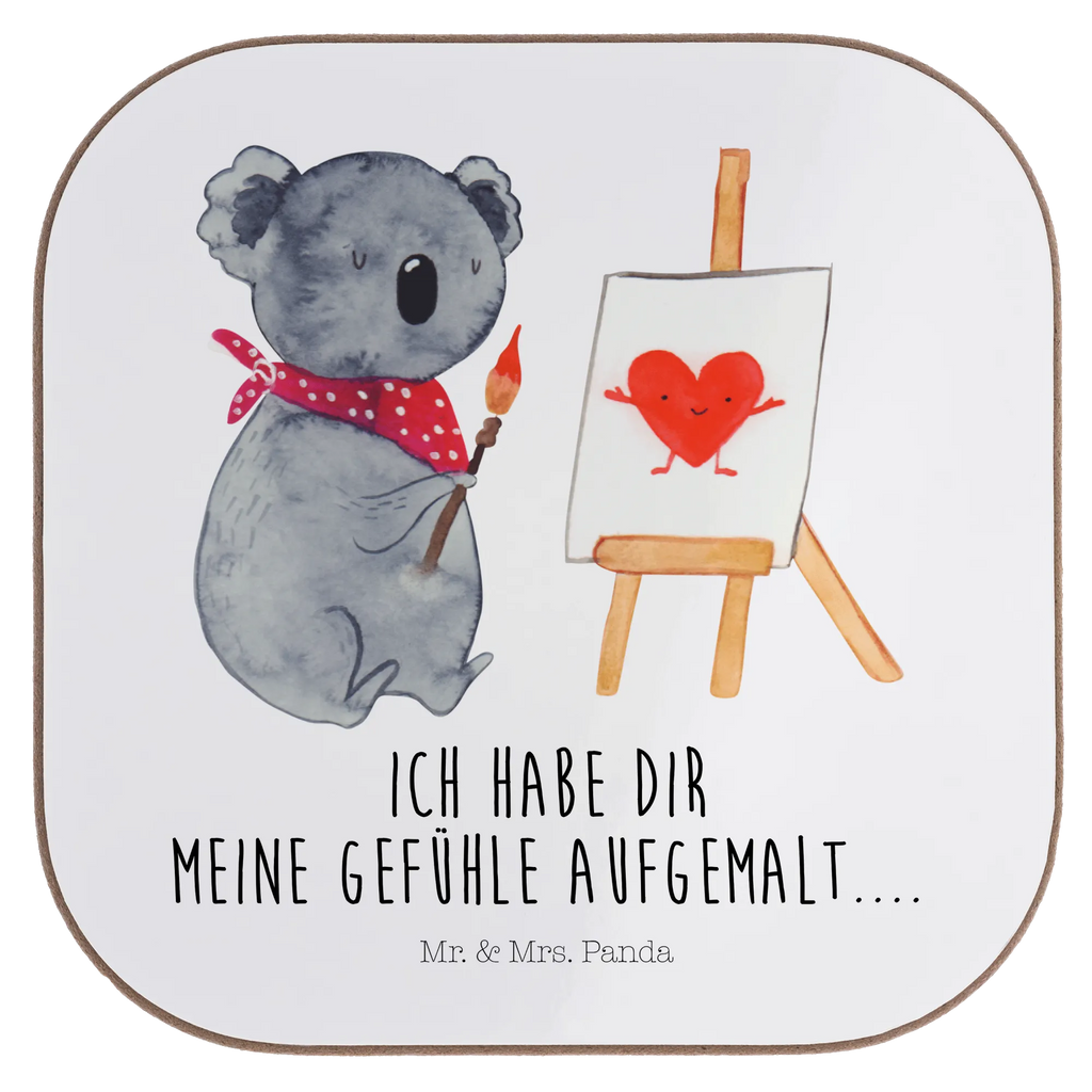 Quadratische Untersetzer Koala Künstler Untersetzer, Bierdeckel, Glasuntersetzer, Untersetzer Gläser, Getränkeuntersetzer, Untersetzer aus Holz, Untersetzer für Gläser, Korkuntersetzer, Untersetzer Holz, Holzuntersetzer, Tassen Untersetzer, Untersetzer Design, Koala, Koalabär, Liebe, Liebensbeweis, Liebesgeschenk, Gefühle, Künstler, zeichnen