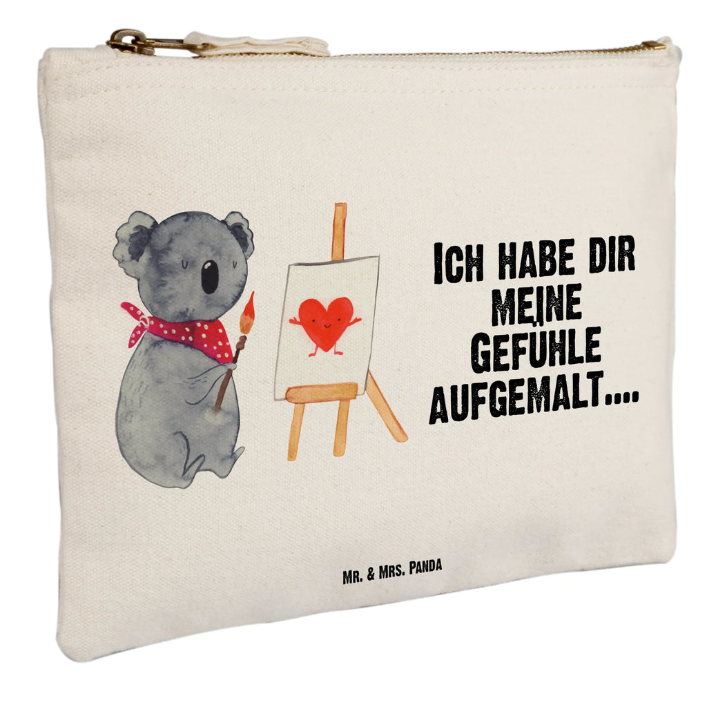 Schminktasche Koala Künstler Schminktasche, Kosmetiktasche, Kosmetikbeutel, Stiftemäppchen, Etui, Federmappe, Makeup, XXL, Schminketui, Kosmetiketui, Schlamperetui, Koala, Koalabär, Liebe, Liebensbeweis, Liebesgeschenk, Gefühle, Künstler, zeichnen