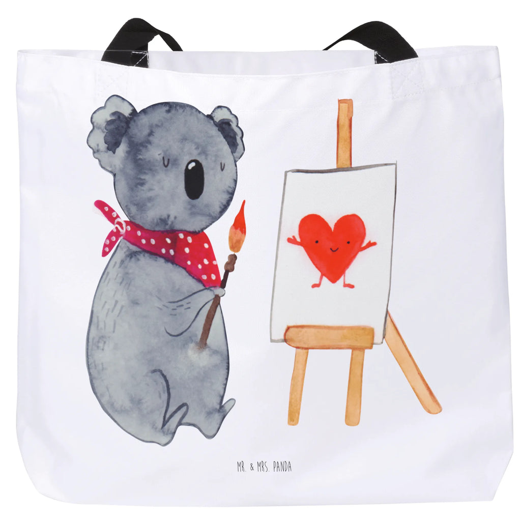 Shopper Koala Künstler Beutel, Einkaufstasche, Tasche, Strandtasche, Einkaufsbeutel, Shopper, Schultasche, Freizeittasche, Tragebeutel, Schulbeutel, Alltagstasche, Koala, Koalabär, Liebe, Liebensbeweis, Liebesgeschenk, Gefühle, Künstler, zeichnen