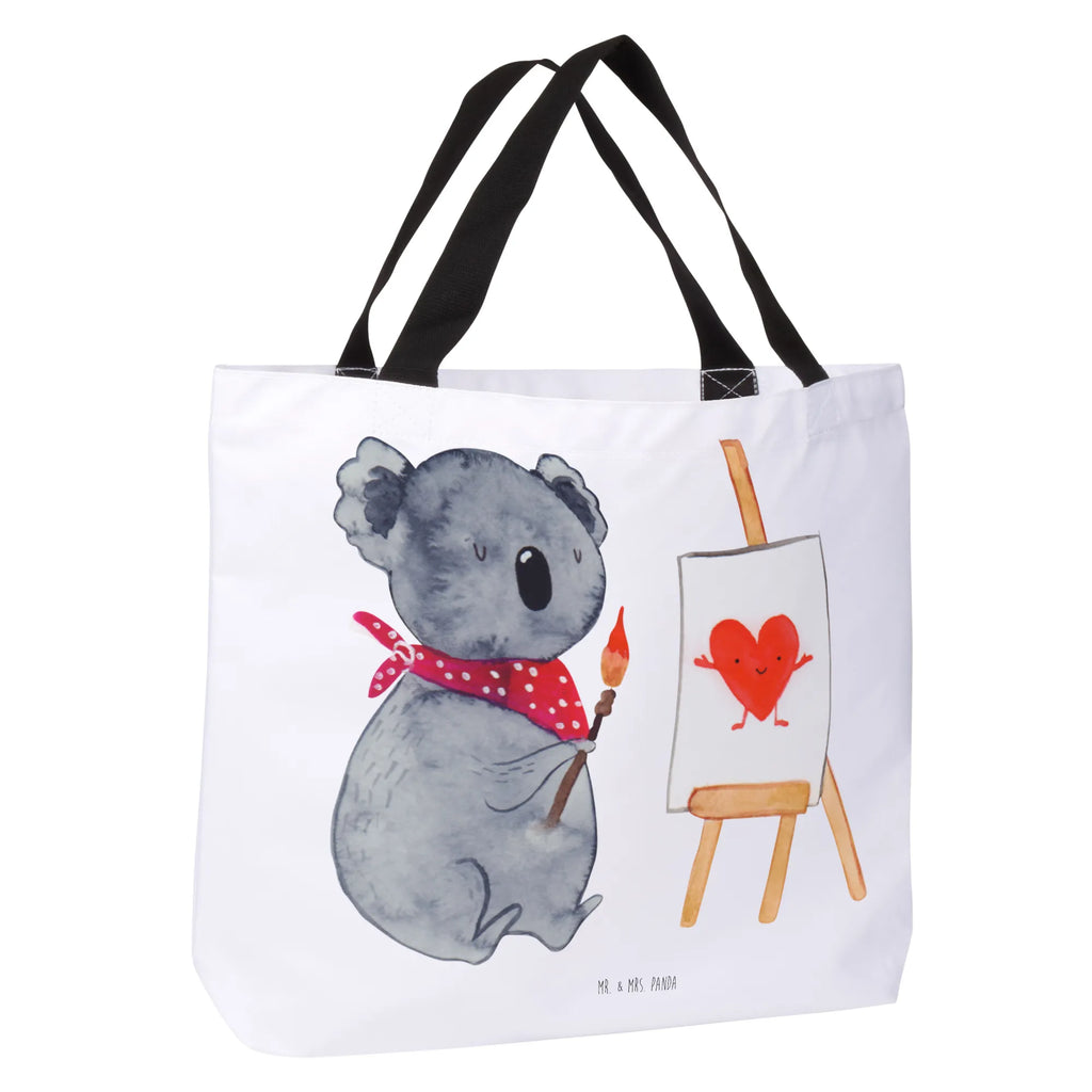 Shopper Koala Künstler Beutel, Einkaufstasche, Tasche, Strandtasche, Einkaufsbeutel, Shopper, Schultasche, Freizeittasche, Tragebeutel, Schulbeutel, Alltagstasche, Koala, Koalabär, Liebe, Liebensbeweis, Liebesgeschenk, Gefühle, Künstler, zeichnen