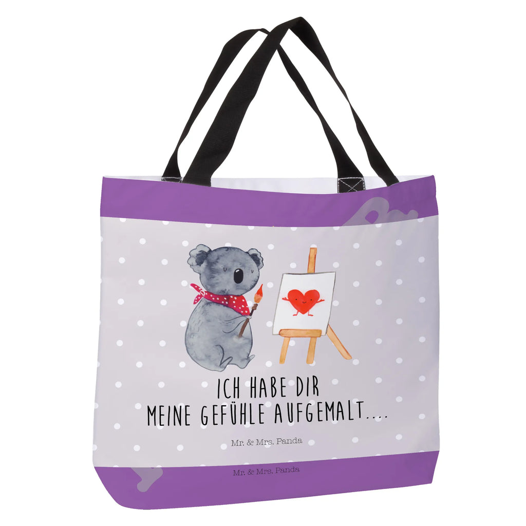 Shopper Koala Künstler Beutel, Einkaufstasche, Tasche, Strandtasche, Einkaufsbeutel, Shopper, Schultasche, Freizeittasche, Tragebeutel, Schulbeutel, Alltagstasche, Koala, Koalabär, Liebe, Liebensbeweis, Liebesgeschenk, Gefühle, Künstler, zeichnen