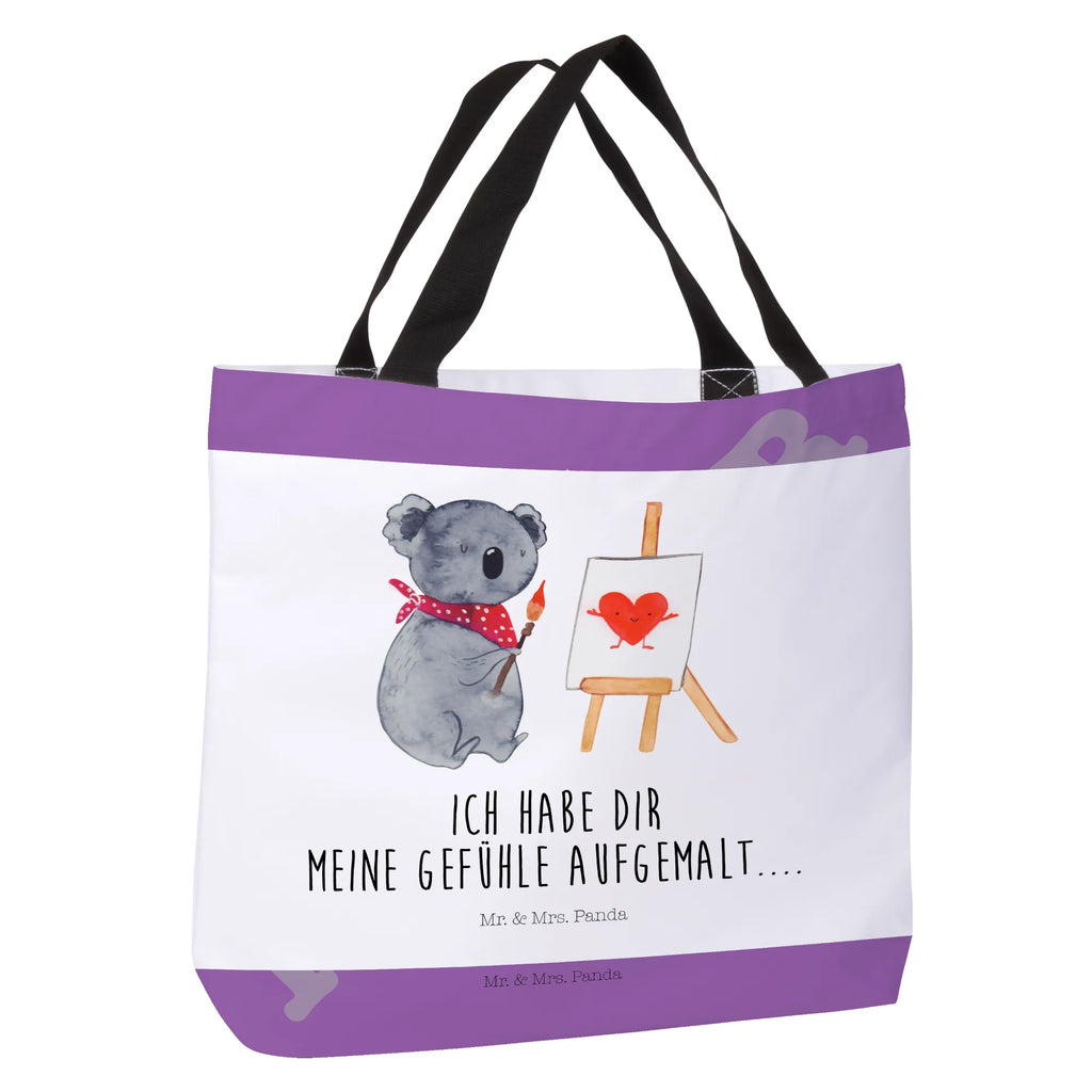 Shopper Koala Künstler Beutel, Einkaufstasche, Tasche, Strandtasche, Einkaufsbeutel, Shopper, Schultasche, Freizeittasche, Tragebeutel, Schulbeutel, Alltagstasche, Koala, Koalabär, Liebe, Liebensbeweis, Liebesgeschenk, Gefühle, Künstler, zeichnen