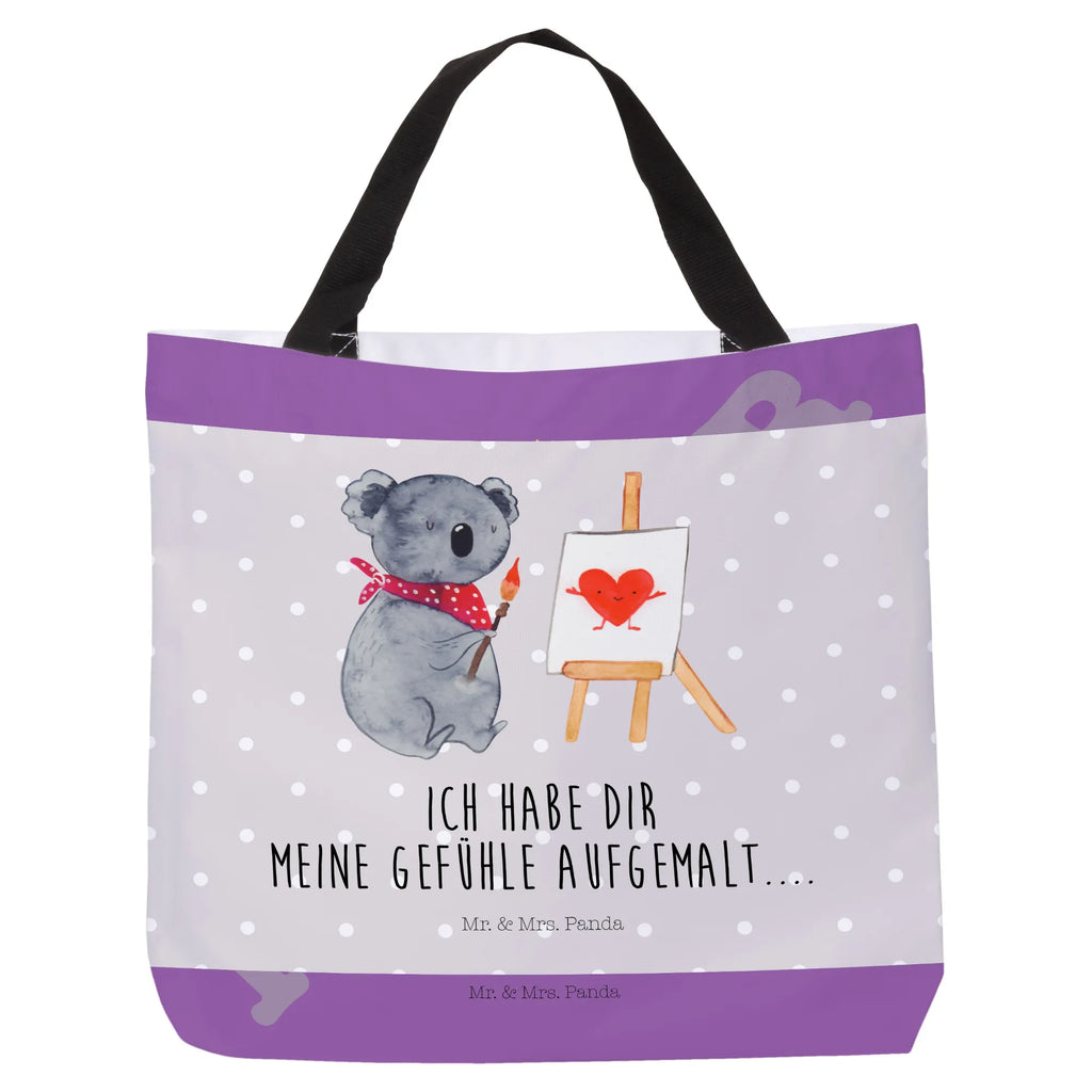 Shopper Koala Künstler Beutel, Einkaufstasche, Tasche, Strandtasche, Einkaufsbeutel, Shopper, Schultasche, Freizeittasche, Tragebeutel, Schulbeutel, Alltagstasche, Koala, Koalabär, Liebe, Liebensbeweis, Liebesgeschenk, Gefühle, Künstler, zeichnen