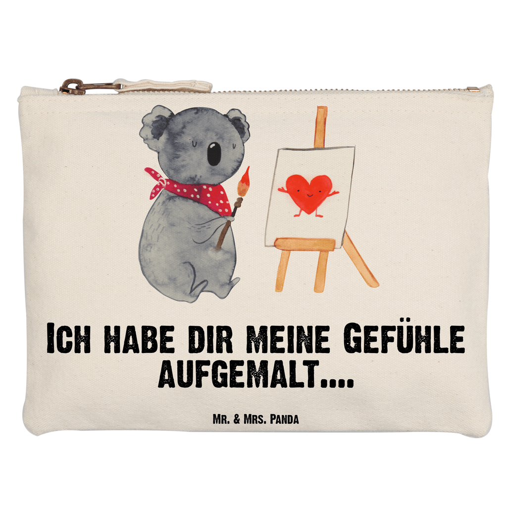 Schminktasche Koala Künstler Schminktasche, Kosmetiktasche, Kosmetikbeutel, Stiftemäppchen, Etui, Federmappe, Makeup, XXL, Schminketui, Kosmetiketui, Schlamperetui, Koala, Koalabär, Liebe, Liebensbeweis, Liebesgeschenk, Gefühle, Künstler, zeichnen