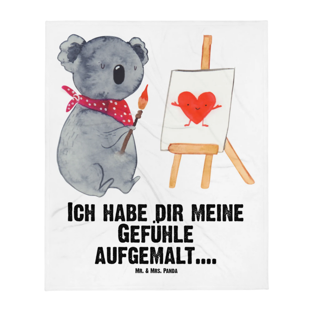 Babydecke Koala Künstler Babydecke, Babygeschenk, Geschenk Geburt, Babyecke Kuscheldecke, Krabbeldecke, Koala, Koalabär, Liebe, Liebensbeweis, Liebesgeschenk, Gefühle, Künstler, zeichnen