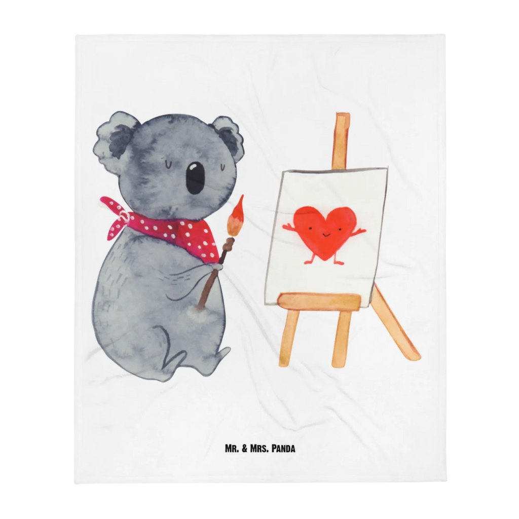 Babydecke Koala Künstler Babydecke, Babygeschenk, Geschenk Geburt, Babyecke Kuscheldecke, Krabbeldecke, Koala, Koalabär, Liebe, Liebensbeweis, Liebesgeschenk, Gefühle, Künstler, zeichnen