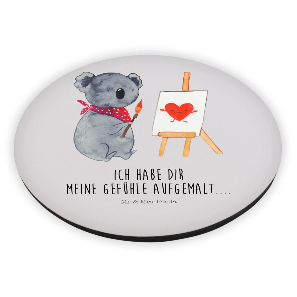 Rund Magnet Koala Künstler Kühlschrankmagnet, Pinnwandmagnet, Souvenir Magnet, Motivmagnete, Dekomagnet, Whiteboard Magnet, Notiz Magnet, Kühlschrank Dekoration, Koala, Koalabär, Liebe, Liebensbeweis, Liebesgeschenk, Gefühle, Künstler, zeichnen