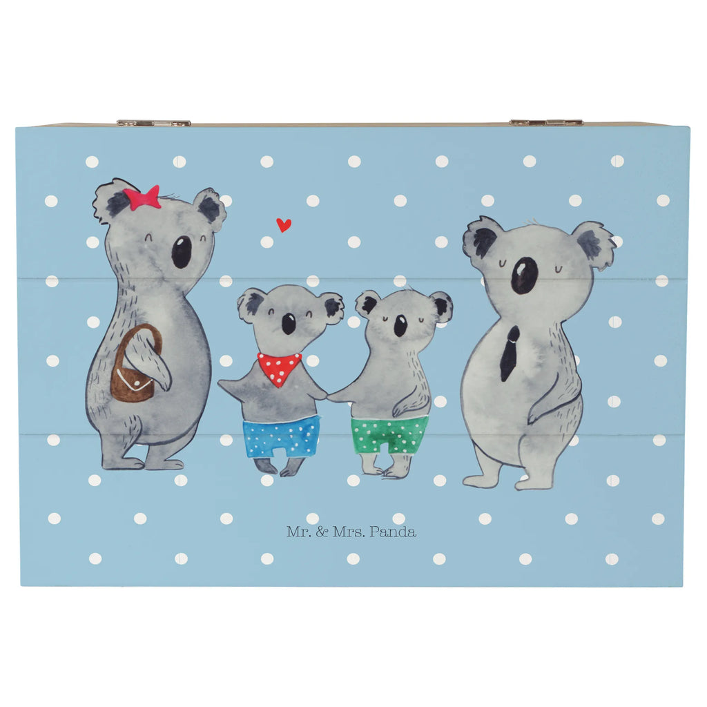 Holzkiste Koala Familie zwei Holzkiste, Kiste, Schatzkiste, Truhe, Schatulle, XXL, Erinnerungsbox, Erinnerungskiste, Dekokiste, Aufbewahrungsbox, Geschenkbox, Geschenkdose, Familie, Vatertag, Muttertag, Bruder, Schwester, Mama, Papa, Oma, Opa, Koala, Koalabär, beste Familie, Familienzeit, Familienleben, Koalafamilie, Lieblingsfamilie