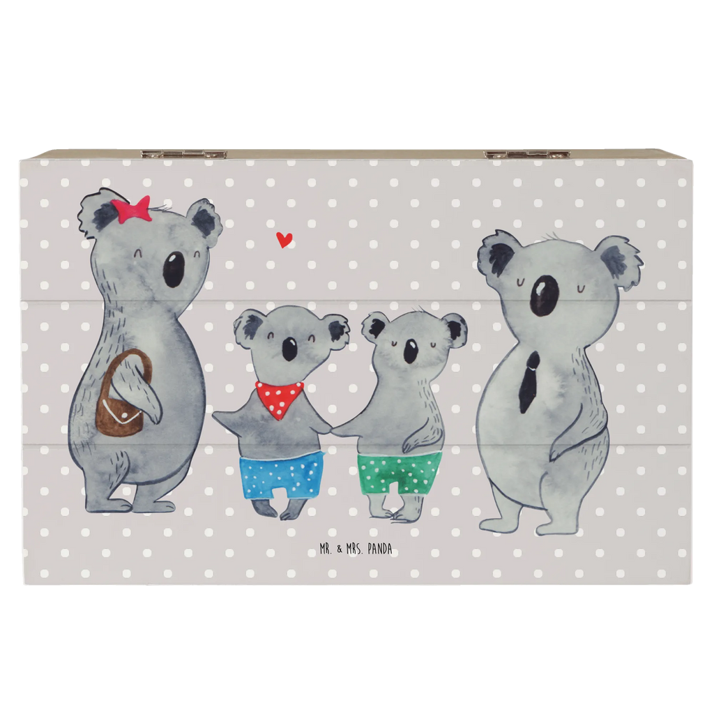 Holzkiste Koala Familie zwei Holzkiste, Kiste, Schatzkiste, Truhe, Schatulle, XXL, Erinnerungsbox, Erinnerungskiste, Dekokiste, Aufbewahrungsbox, Geschenkbox, Geschenkdose, Familie, Vatertag, Muttertag, Bruder, Schwester, Mama, Papa, Oma, Opa, Koala, Koalabär, beste Familie, Familienzeit, Familienleben, Koalafamilie, Lieblingsfamilie