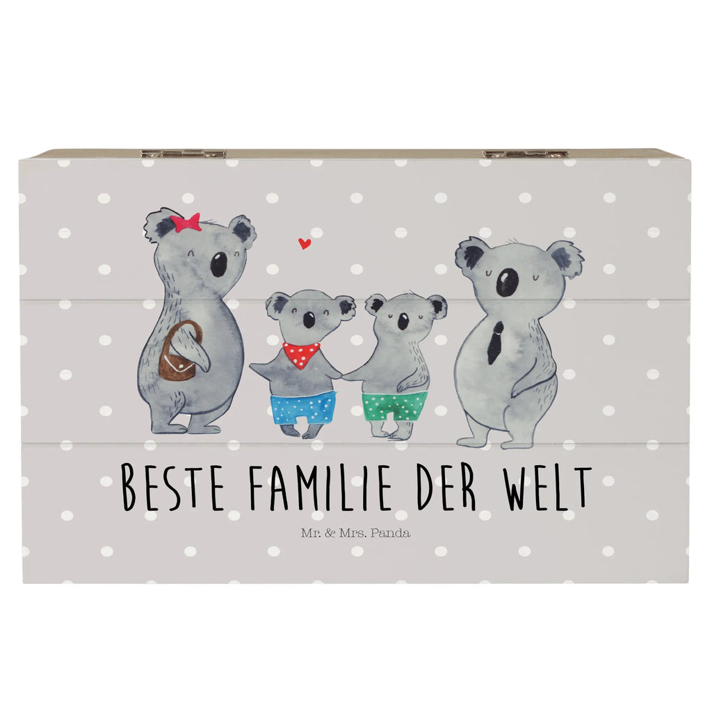 Holzkiste Koala Familie zwei Holzkiste, Kiste, Schatzkiste, Truhe, Schatulle, XXL, Erinnerungsbox, Erinnerungskiste, Dekokiste, Aufbewahrungsbox, Geschenkbox, Geschenkdose, Familie, Vatertag, Muttertag, Bruder, Schwester, Mama, Papa, Oma, Opa, Koala, Koalabär, beste Familie, Familienzeit, Familienleben, Koalafamilie, Lieblingsfamilie