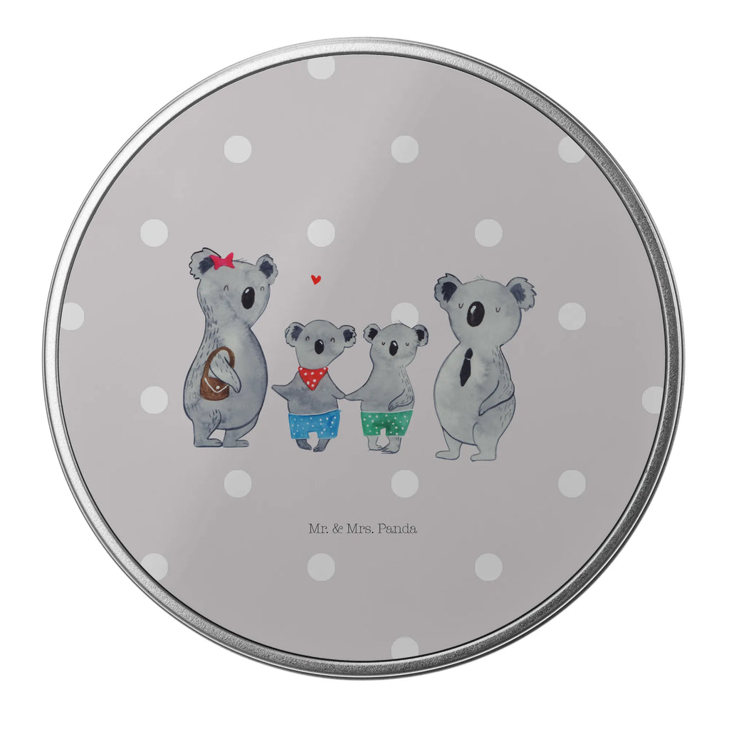 Blechdose rund Koala Familie zwei Metalldose, Keksdose, Dose, Vorratsdose, Geschenkbox, Lunchbox, Aufbewahrungsbox, Vorratsdosen, Metallkiste, Metallbox, Metallboxen, Aufbewahrungskiste, Geschenkkiste, Blechdosen mit Deckel, Metallkiste mit Deckel, Vorratsdosen mit Deckel, Metall Dose, Familie, Vatertag, Muttertag, Bruder, Schwester, Mama, Papa, Oma, Opa, Koala, Koalabär, beste Familie, Familienzeit, Familienleben, Koalafamilie, Lieblingsfamilie