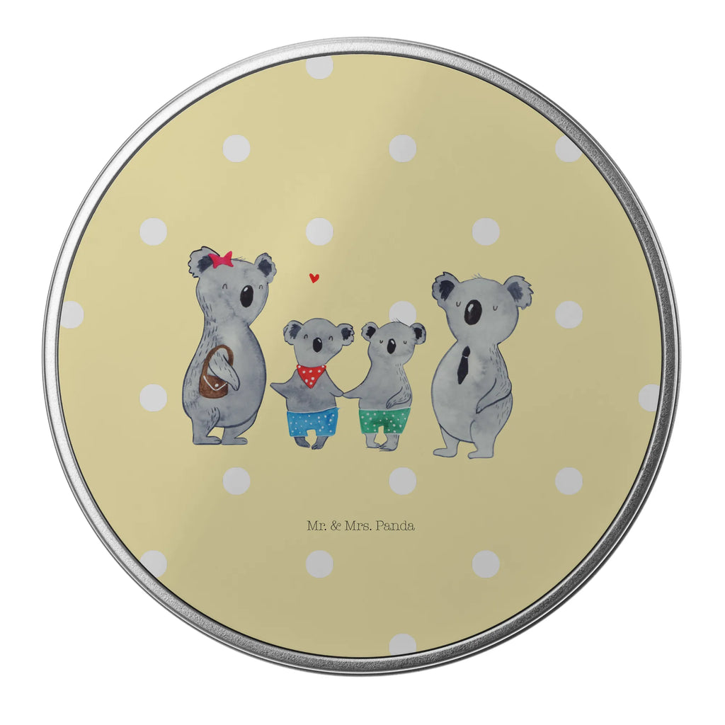 Blechdose rund Koala Familie zwei Metalldose, Keksdose, Dose, Vorratsdose, Geschenkbox, Lunchbox, Aufbewahrungsbox, Vorratsdosen, Metallkiste, Metallbox, Metallboxen, Aufbewahrungskiste, Geschenkkiste, Blechdosen mit Deckel, Metallkiste mit Deckel, Vorratsdosen mit Deckel, Metall Dose, Familie, Vatertag, Muttertag, Bruder, Schwester, Mama, Papa, Oma, Opa, Koala, Koalabär, beste Familie, Familienzeit, Familienleben, Koalafamilie, Lieblingsfamilie