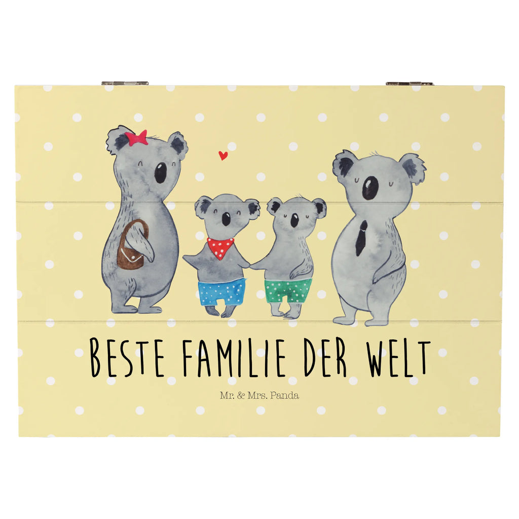 Holzkiste Koala Familie zwei Holzkiste, Kiste, Schatzkiste, Truhe, Schatulle, XXL, Erinnerungsbox, Erinnerungskiste, Dekokiste, Aufbewahrungsbox, Geschenkbox, Geschenkdose, Familie, Vatertag, Muttertag, Bruder, Schwester, Mama, Papa, Oma, Opa, Koala, Koalabär, beste Familie, Familienzeit, Familienleben, Koalafamilie, Lieblingsfamilie